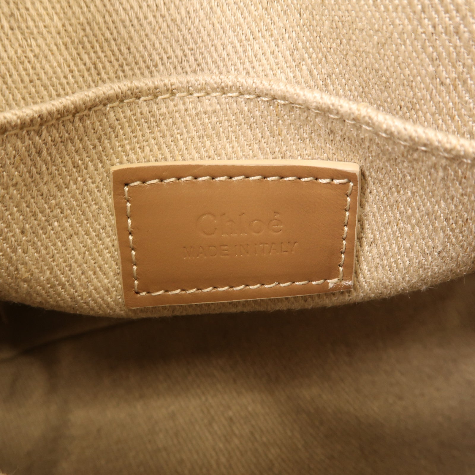 Chloe 帆布Small Woody Tote Bag金扣手挽肩背兩用袋啡色/粉紅色