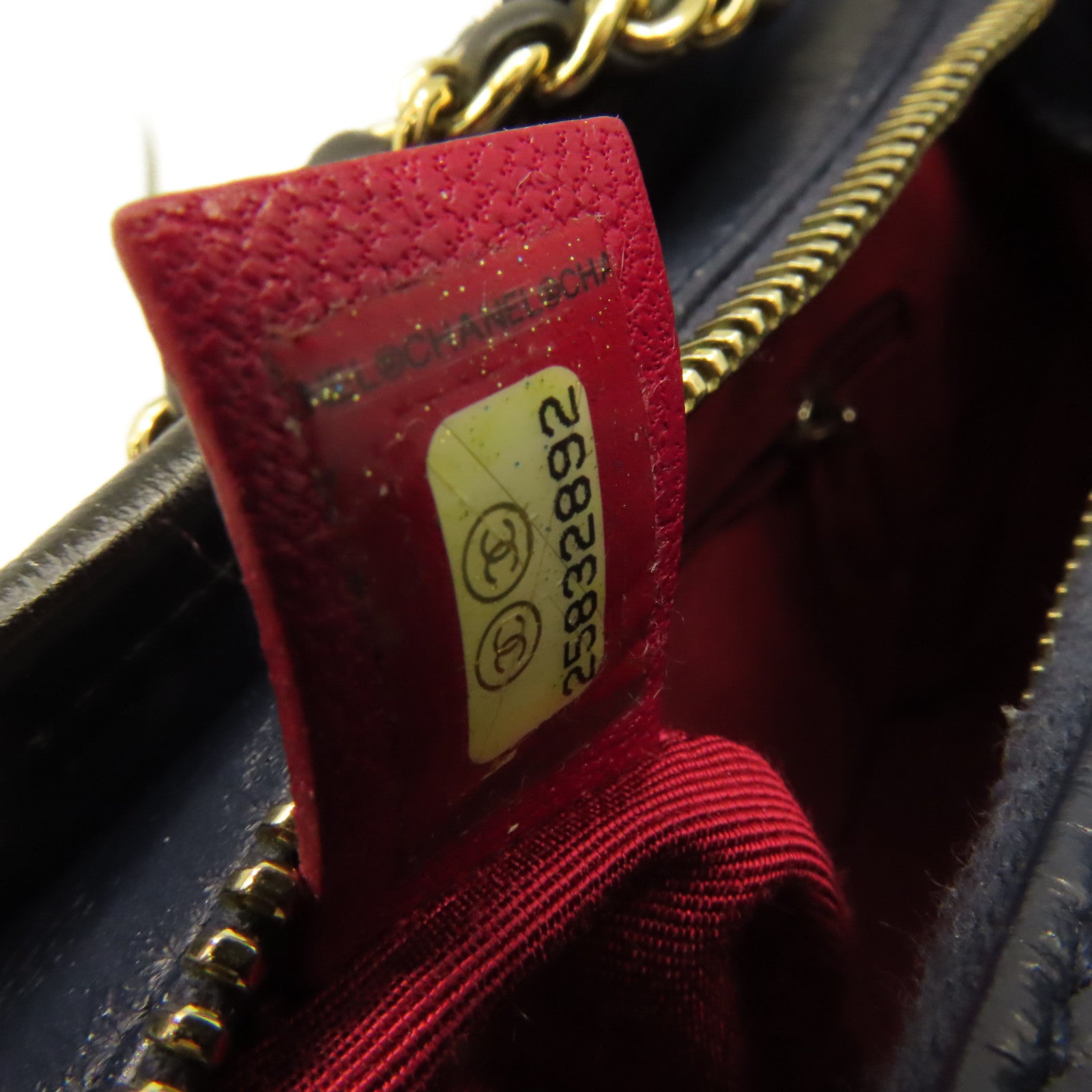 CHANEL 【激減優惠】菱格牛皮皮革Gabrielle Mini Chain Shoulder Bag金扣鏈帶肩背袋寶藍色/黑色