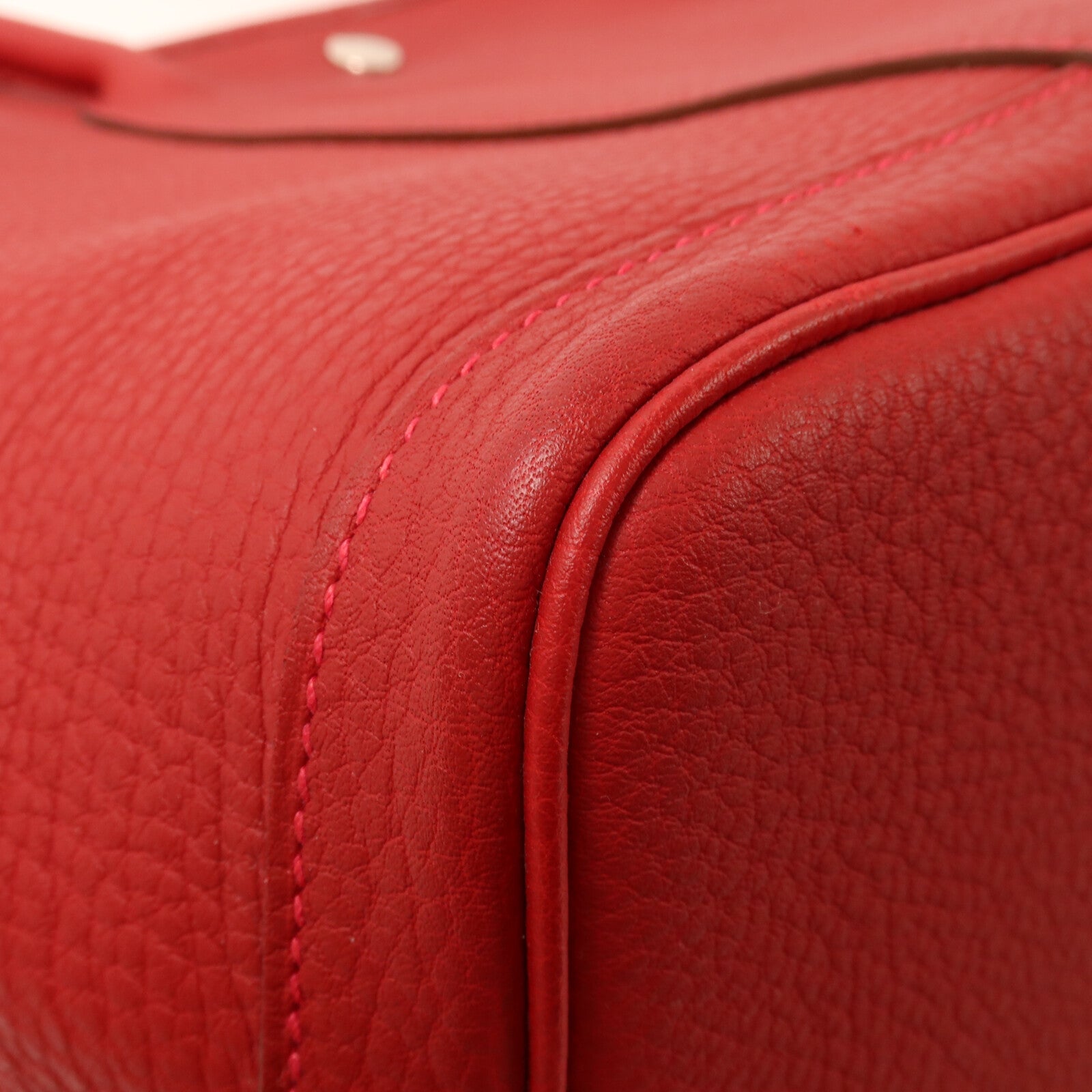 HERMES Negonda皮革Garden Party PM手挽袋Rouge Piment