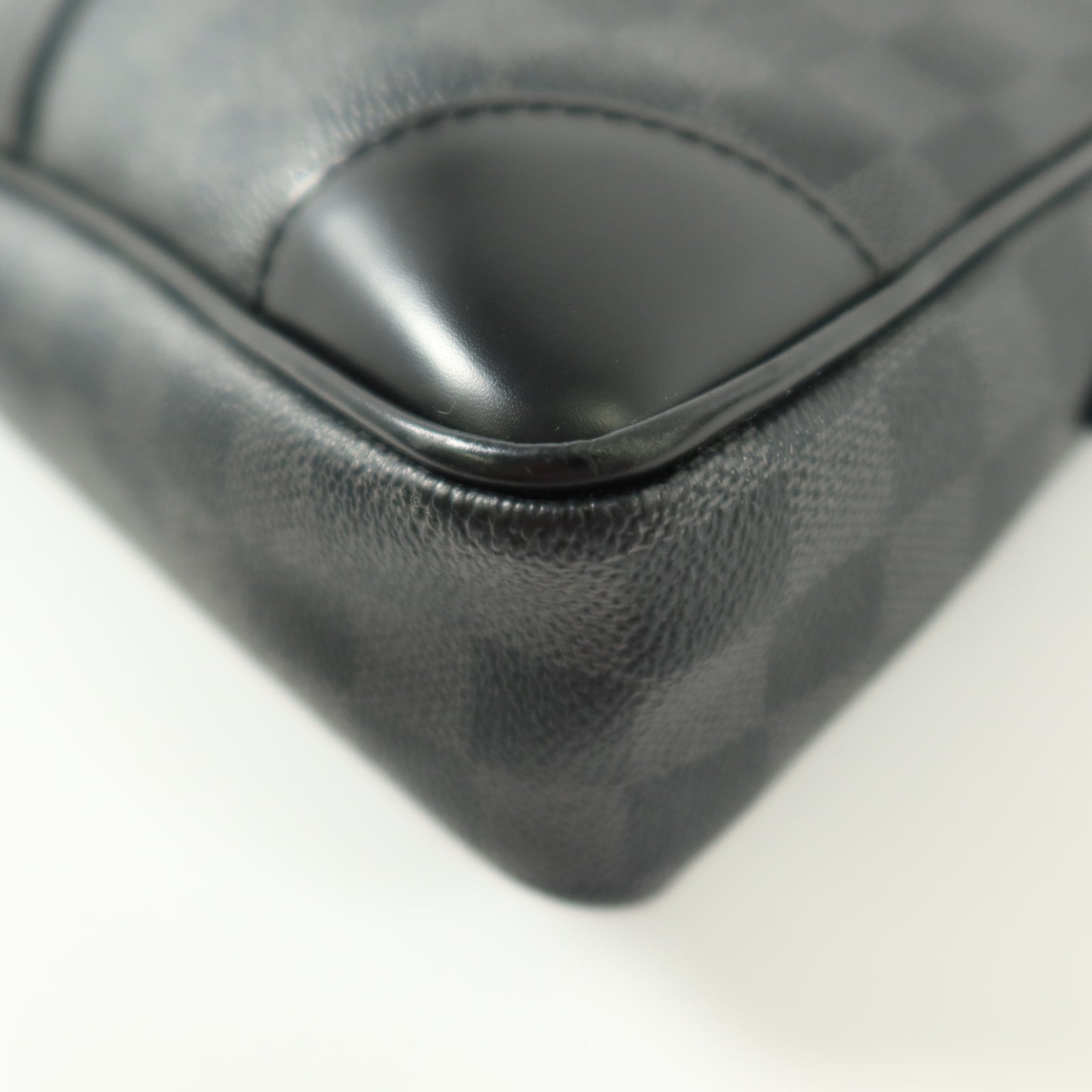 LOUIS VUITTON Damier Graphite Damier Graphite銀扣公事包