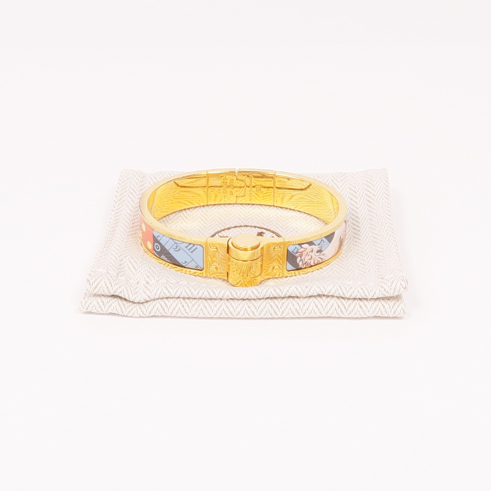 HERMES 金屬/琺瑯Charniere Bracelet手鐲
