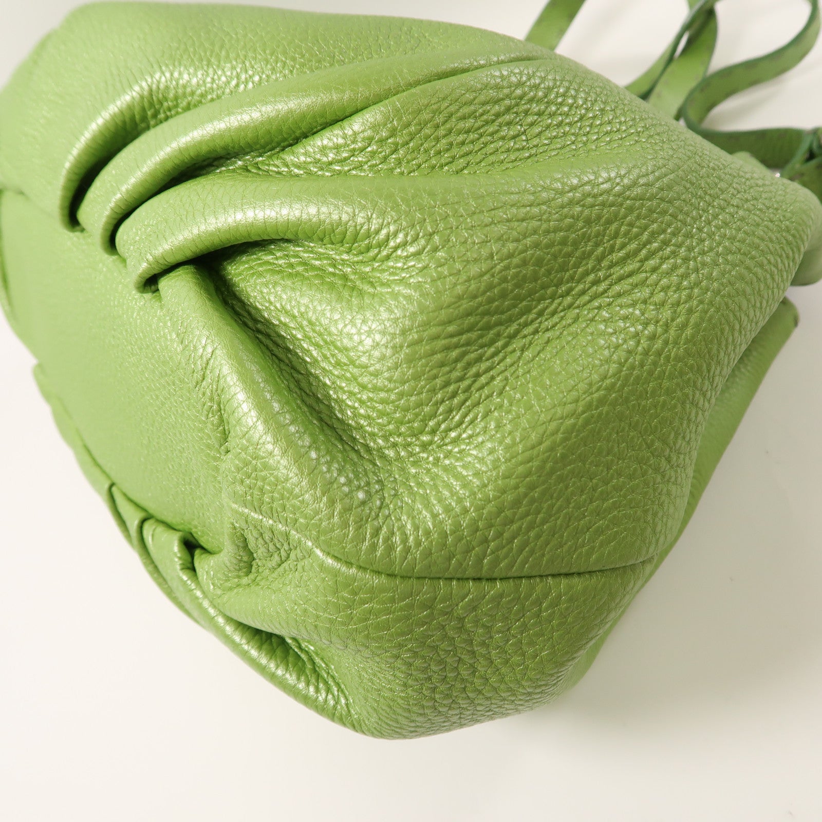 FENDI 牛皮皮革Shoulder Bag銀扣肩背袋綠色