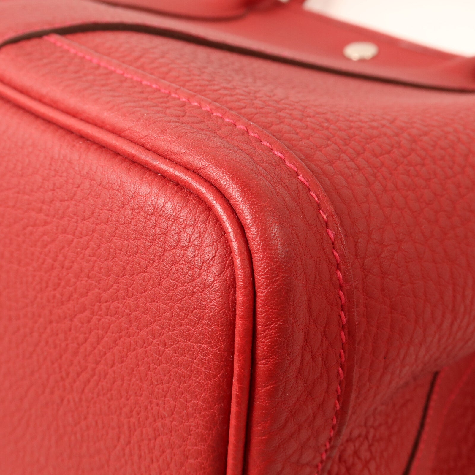 HERMES Negonda皮革Garden Party PM手挽袋Rouge Piment