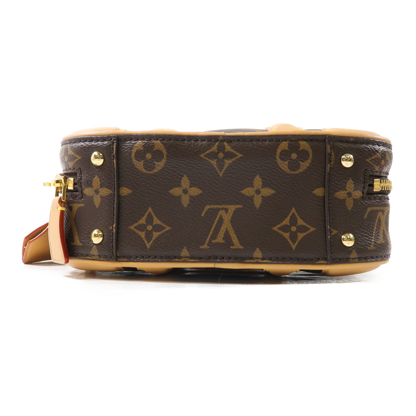 LOUIS VUITTON Monogram Valisette BB金扣手挽肩背兩用袋啡色