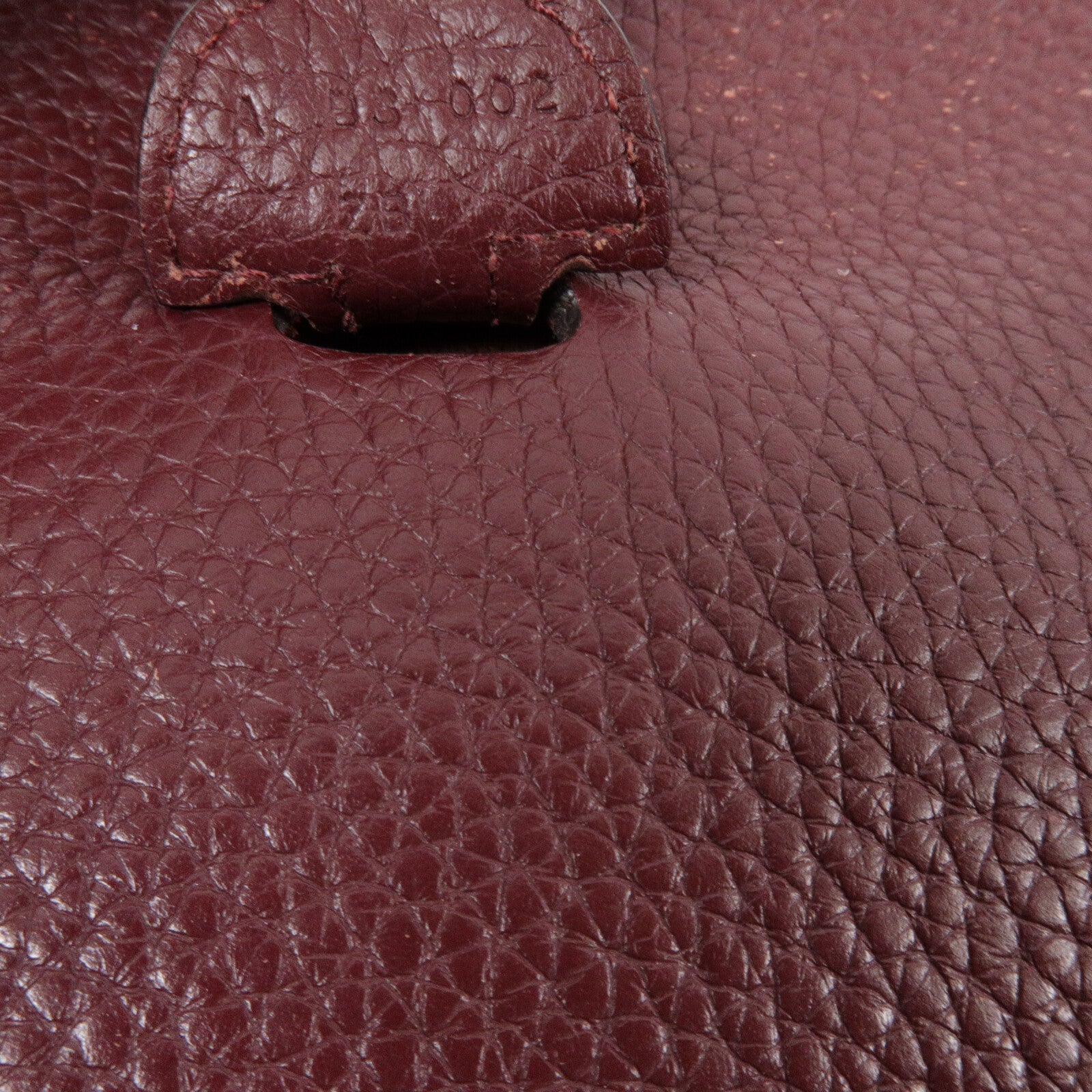HERMES Clemence皮革Evelyne PM 肩背袋Bordeaux