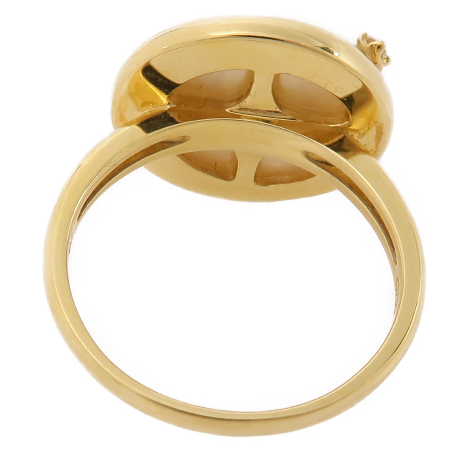 TASAKI 18K黃金Pearl/Diamond Ring珍珠/鑽石戒指US#6.25