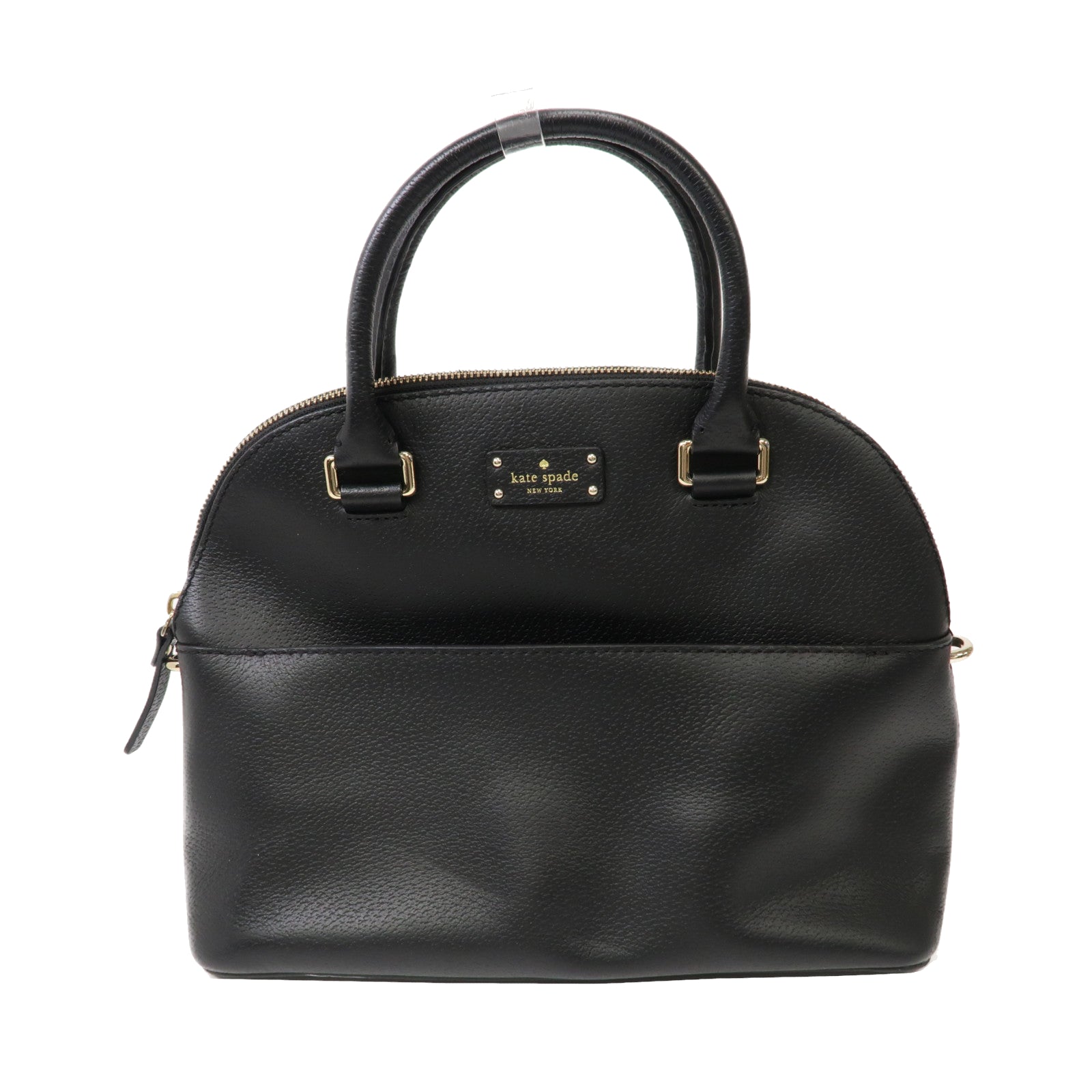 Kate Spade 【激減優惠】牛皮皮革Handbag金扣手挽袋黑色