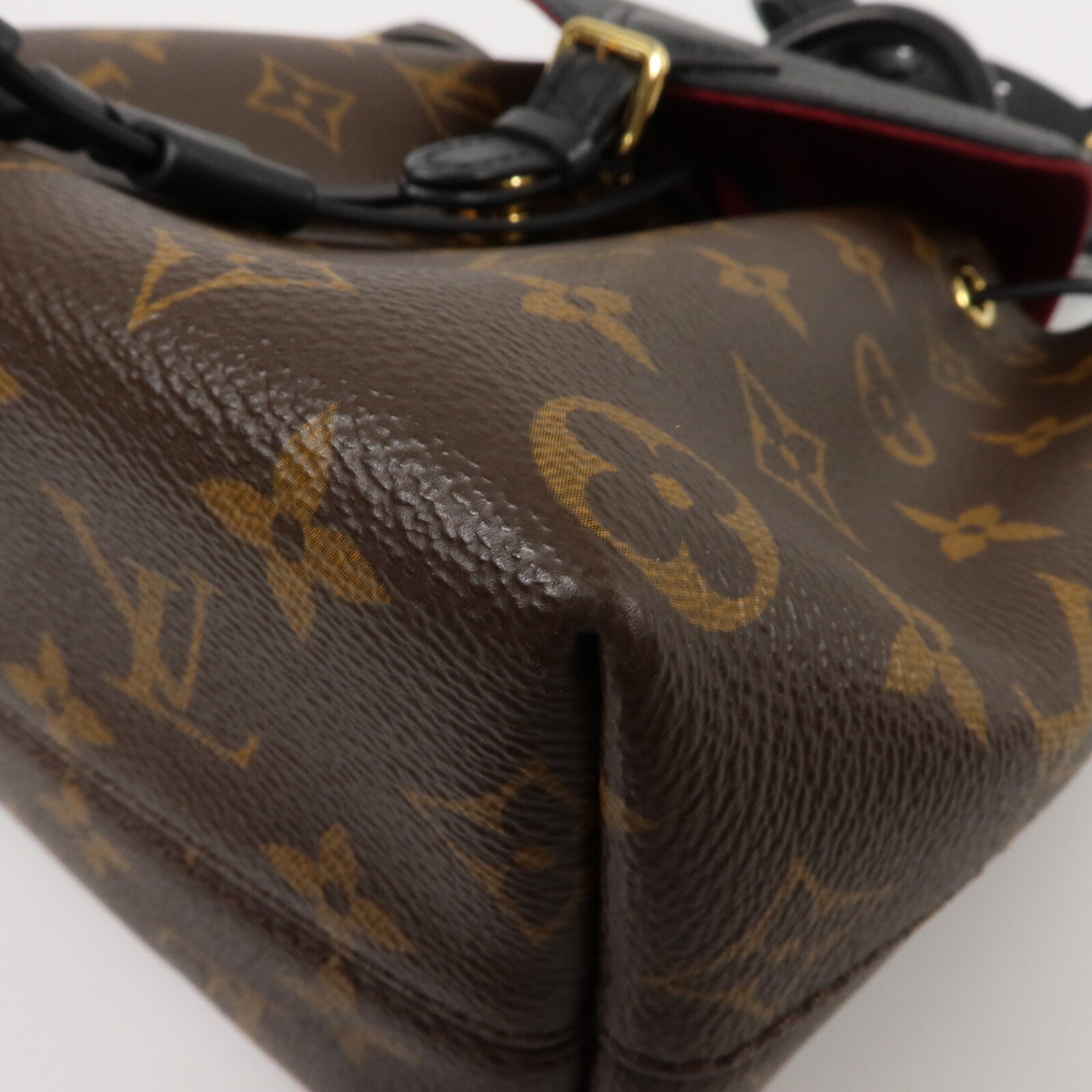 LOUIS VUITTON Monogram Montsouris BB金扣背包