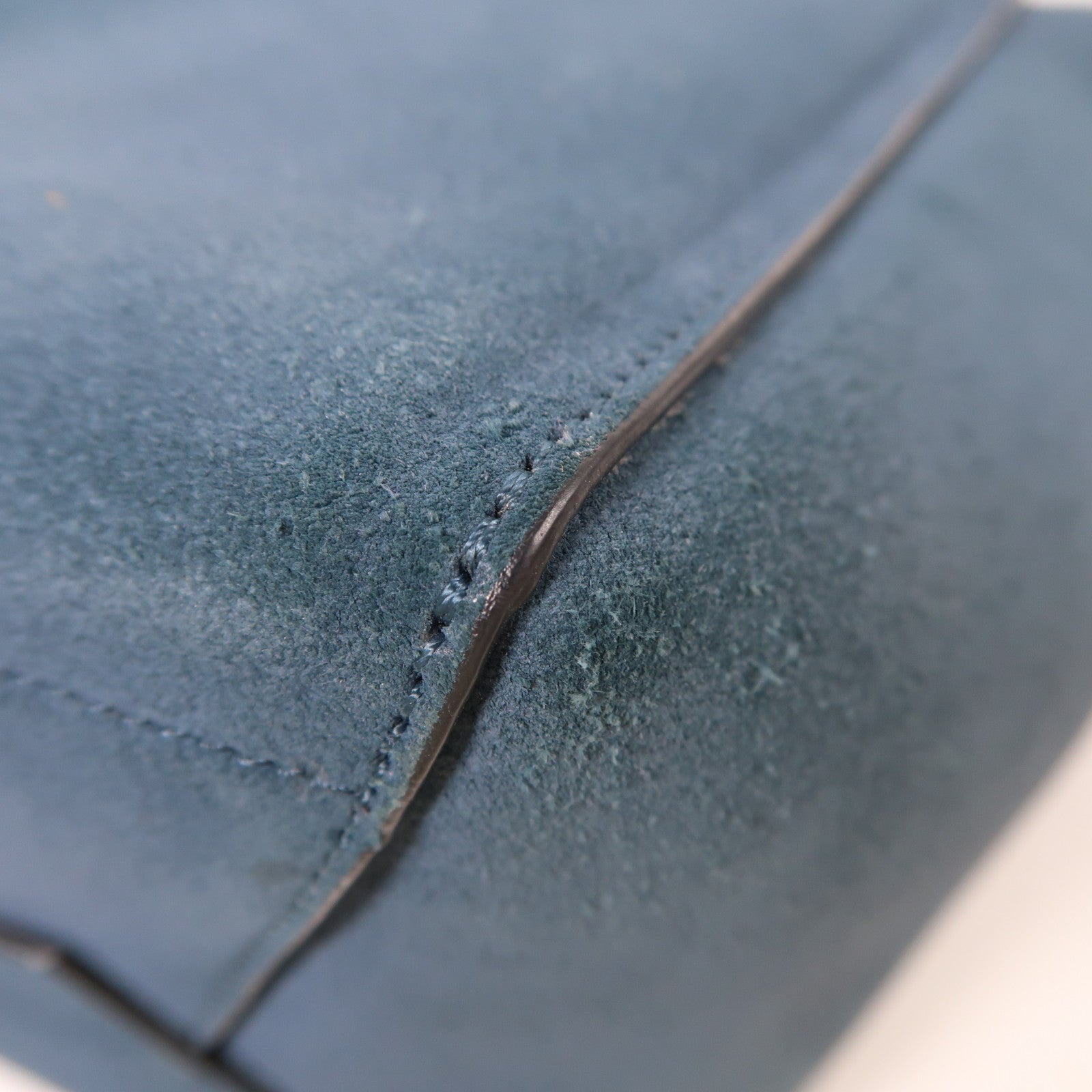 CELINE 皮革Shoulder Bag銀扣肩背袋藍色