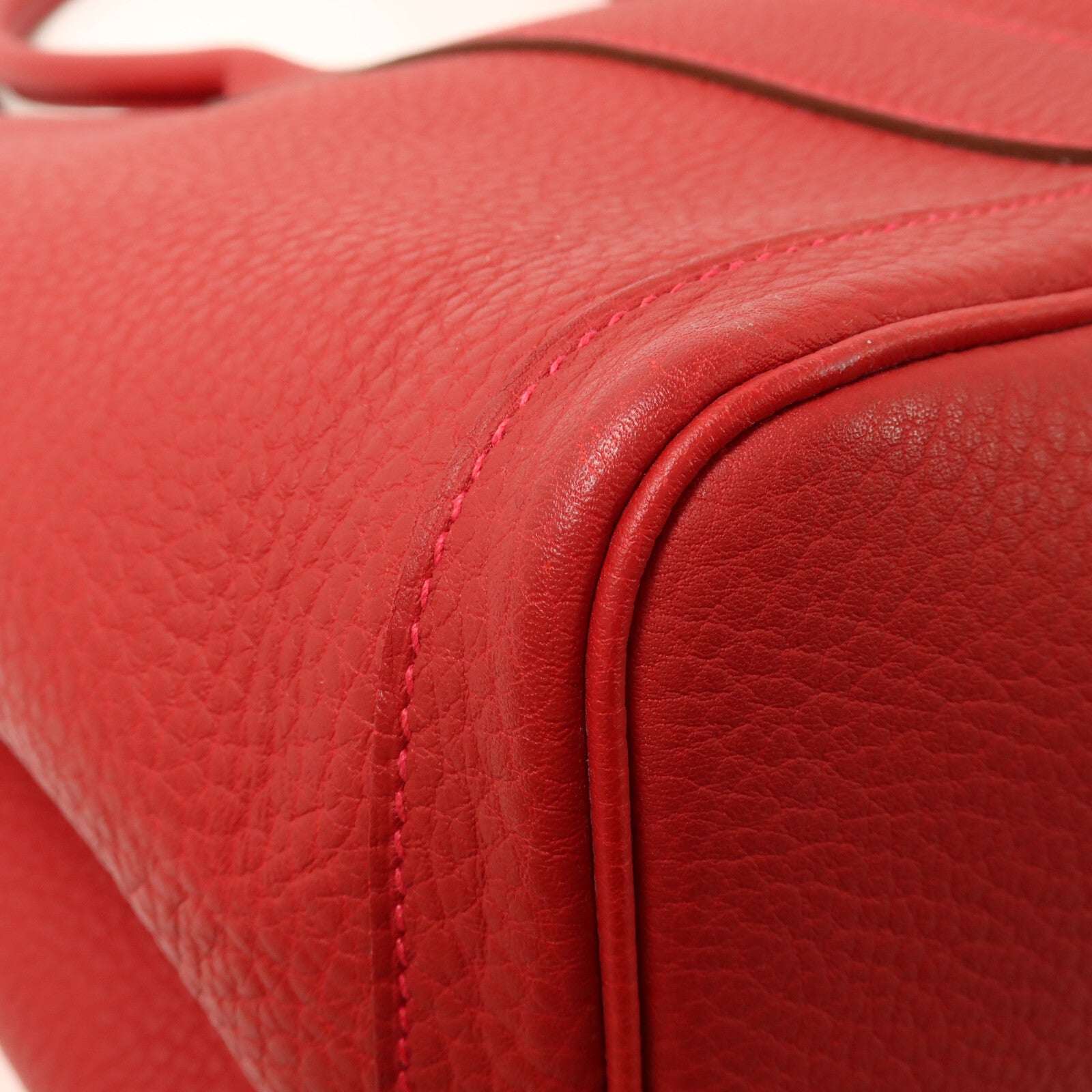 HERMES Negonda皮革Garden Party PM手挽袋Rouge Piment