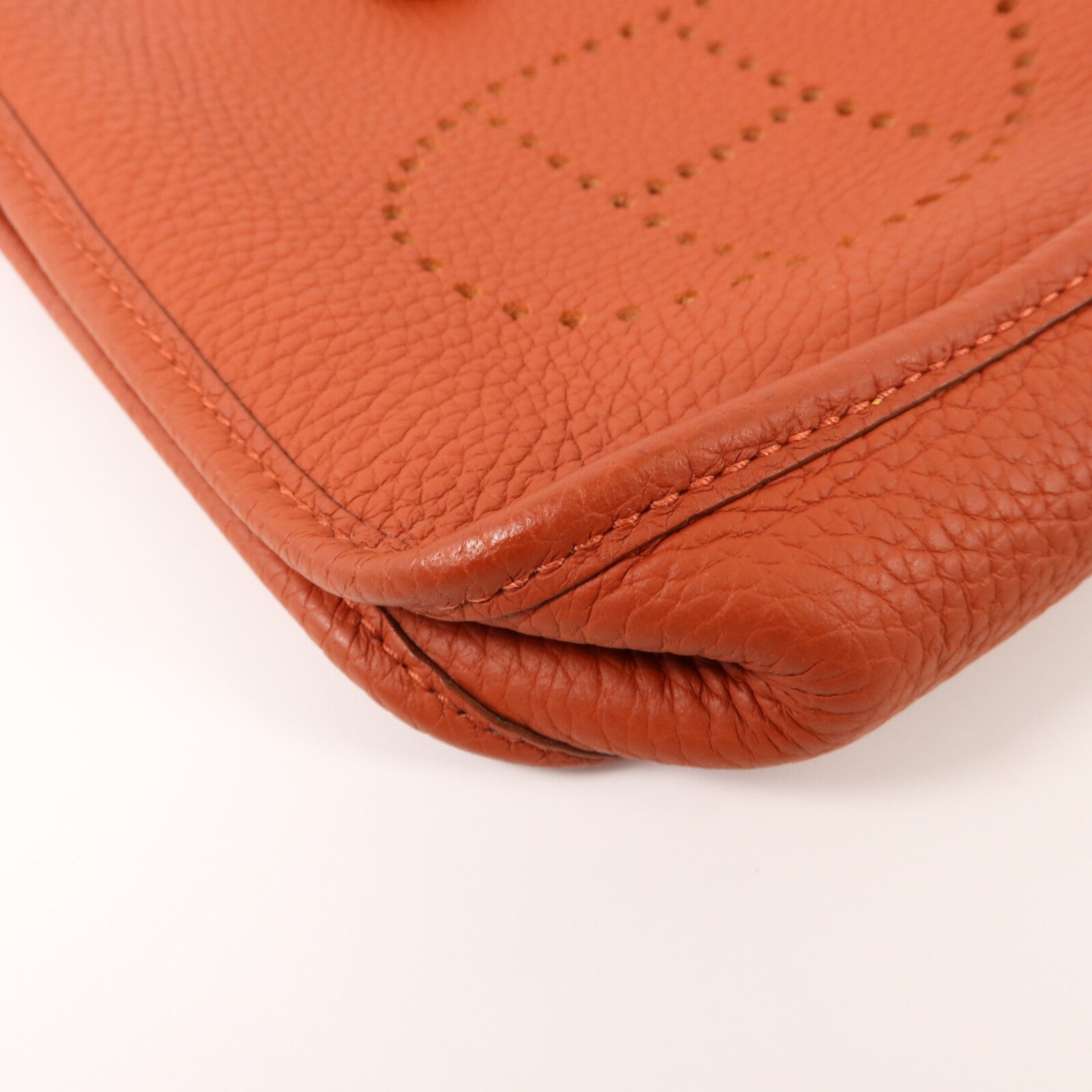 HERMES Clemence皮革Evelyne TPM肩背袋Cuivre