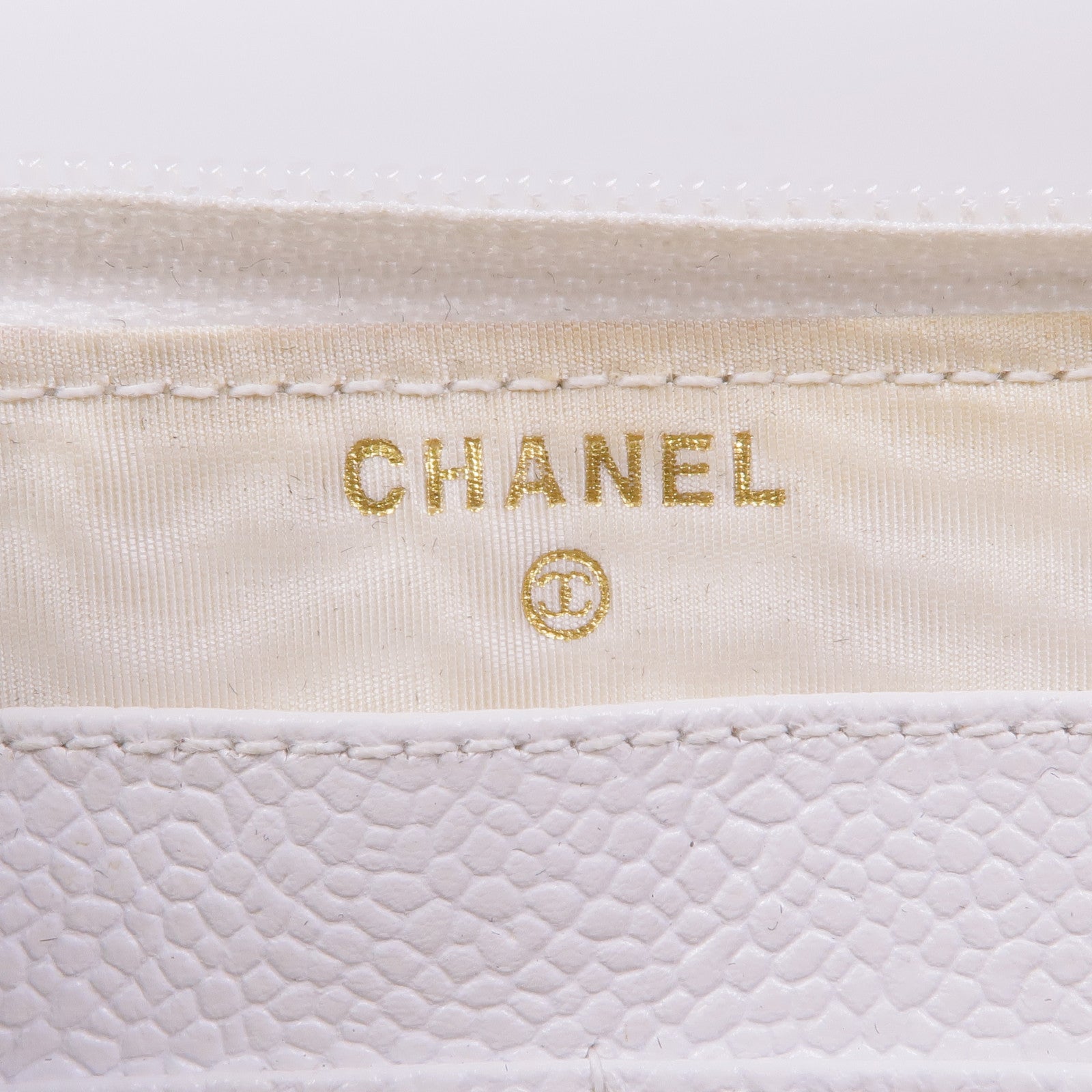 CHANEL 牛皮皮革Long Wallet金扣長錢包