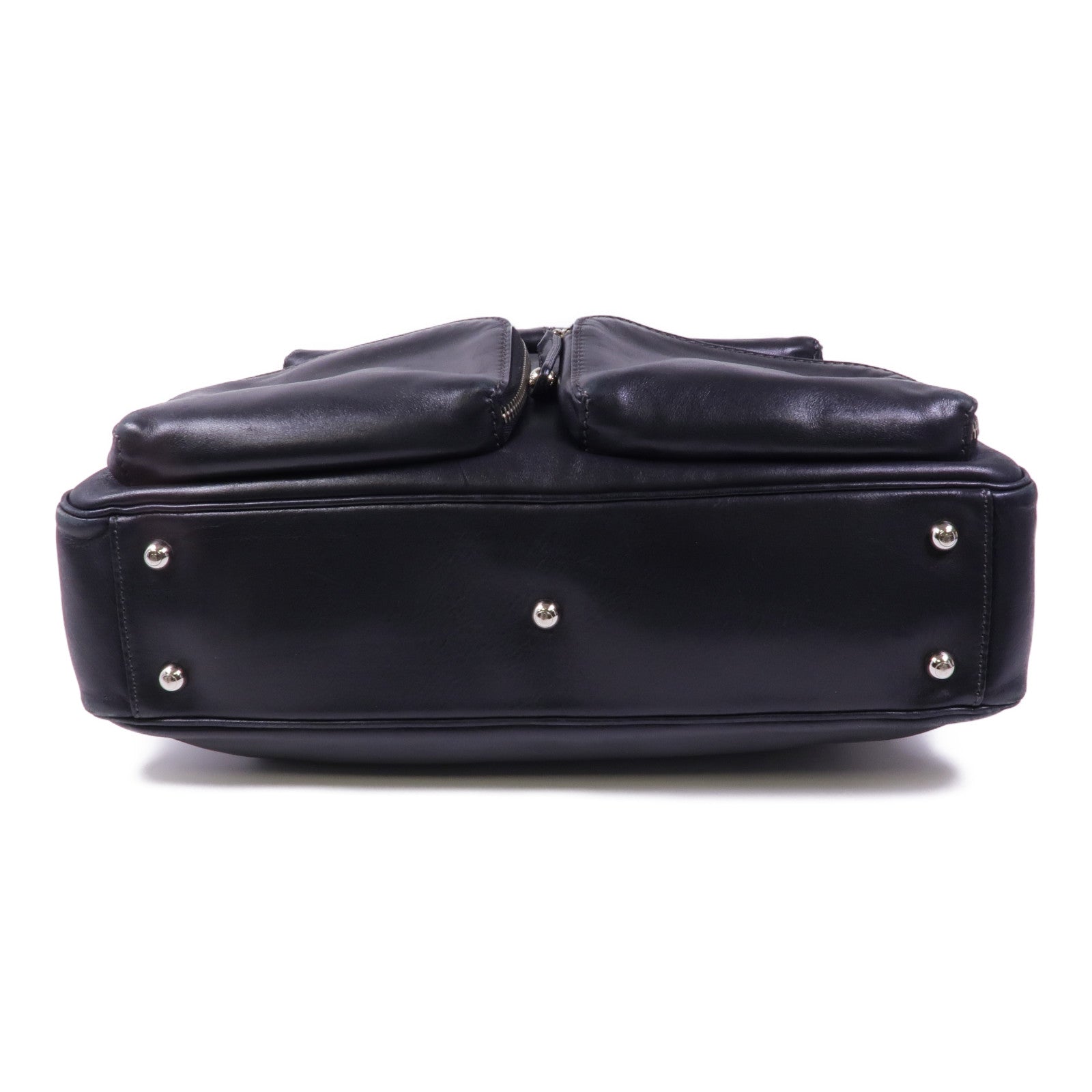 TOD'S 牛皮皮革Shoulder Bag銀扣肩背袋