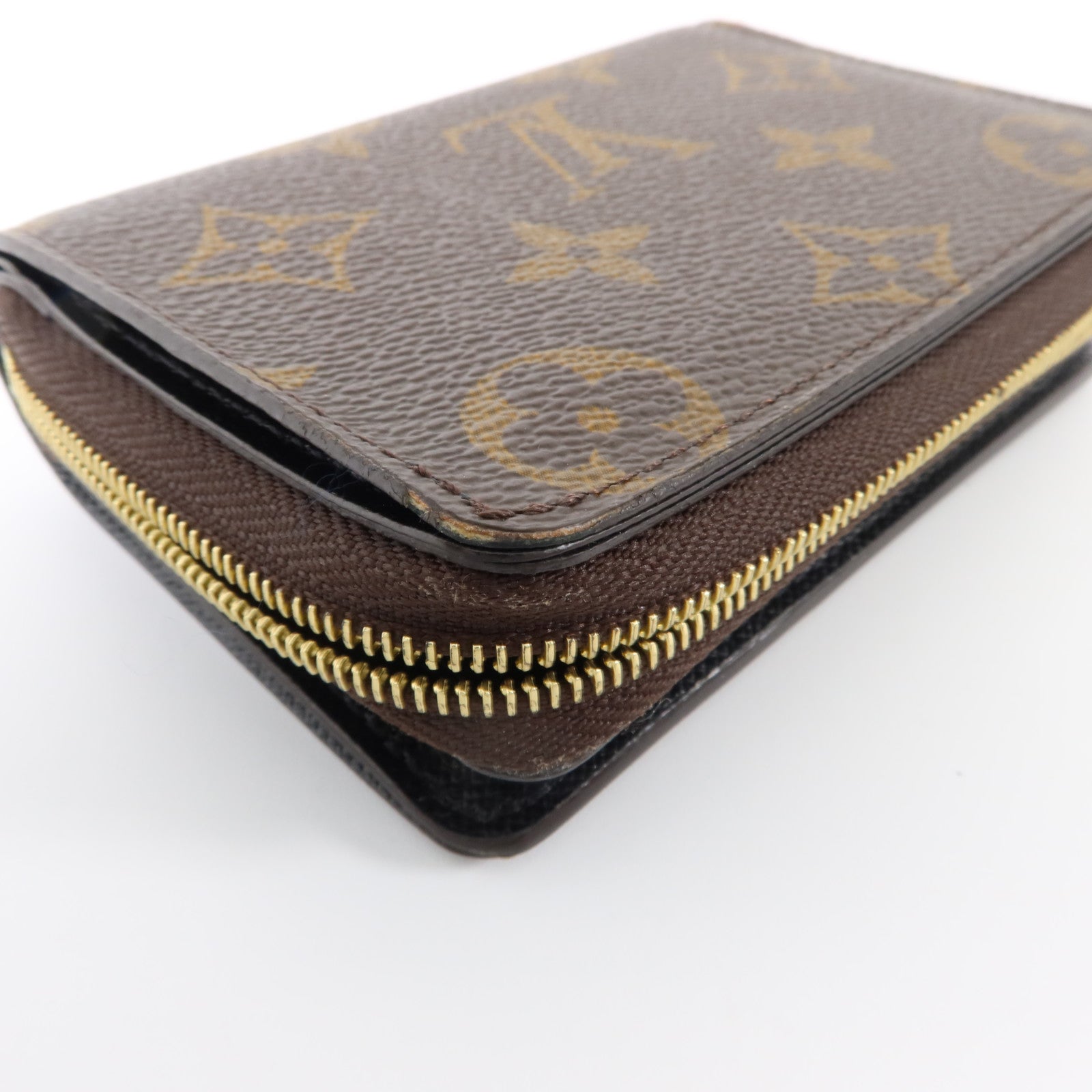 LOUIS VUITTON Monogram Reverse Lou Wallet金扣錢包