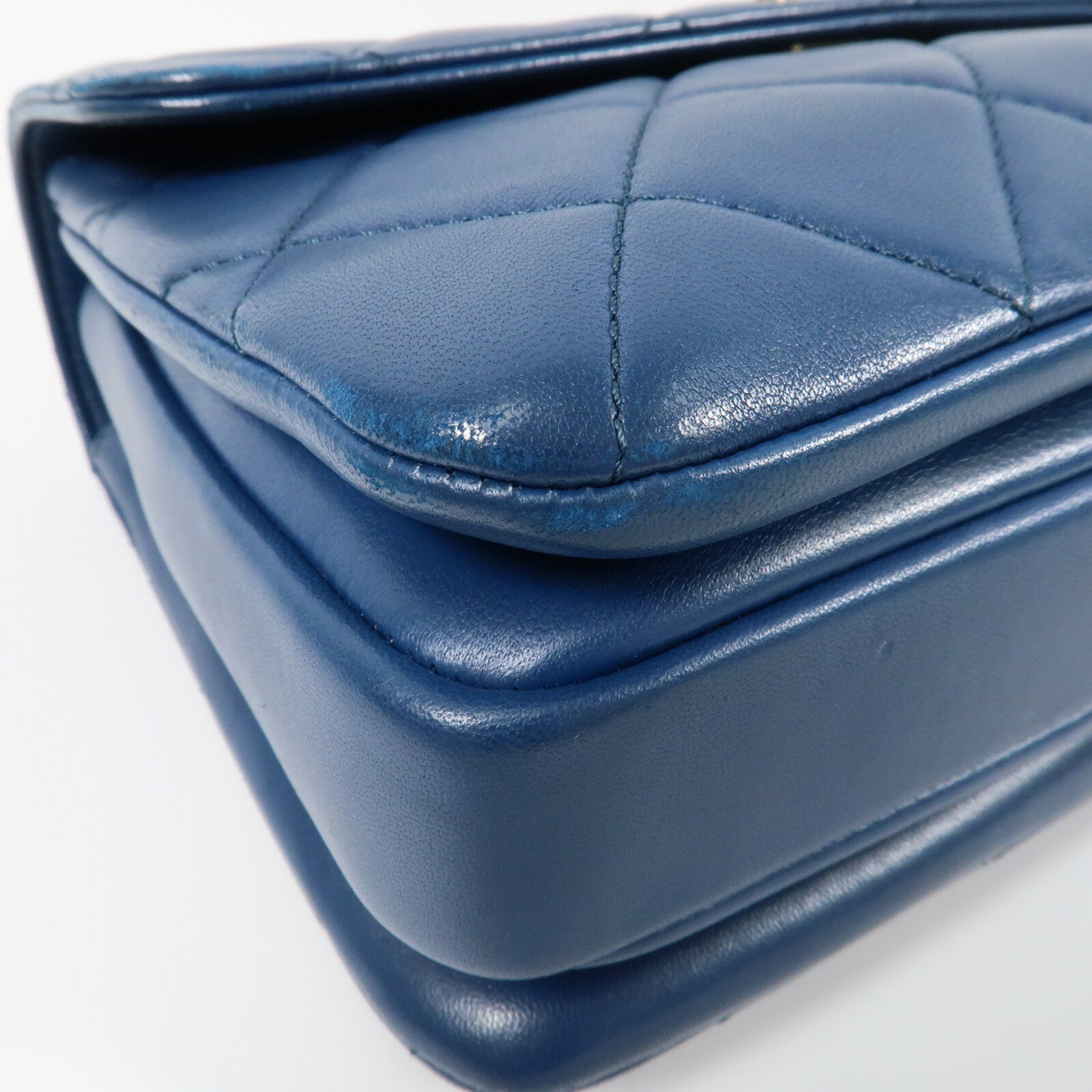CHANEL 羊皮皮革Trendy CC金扣鏈帶手挽肩背兩用袋