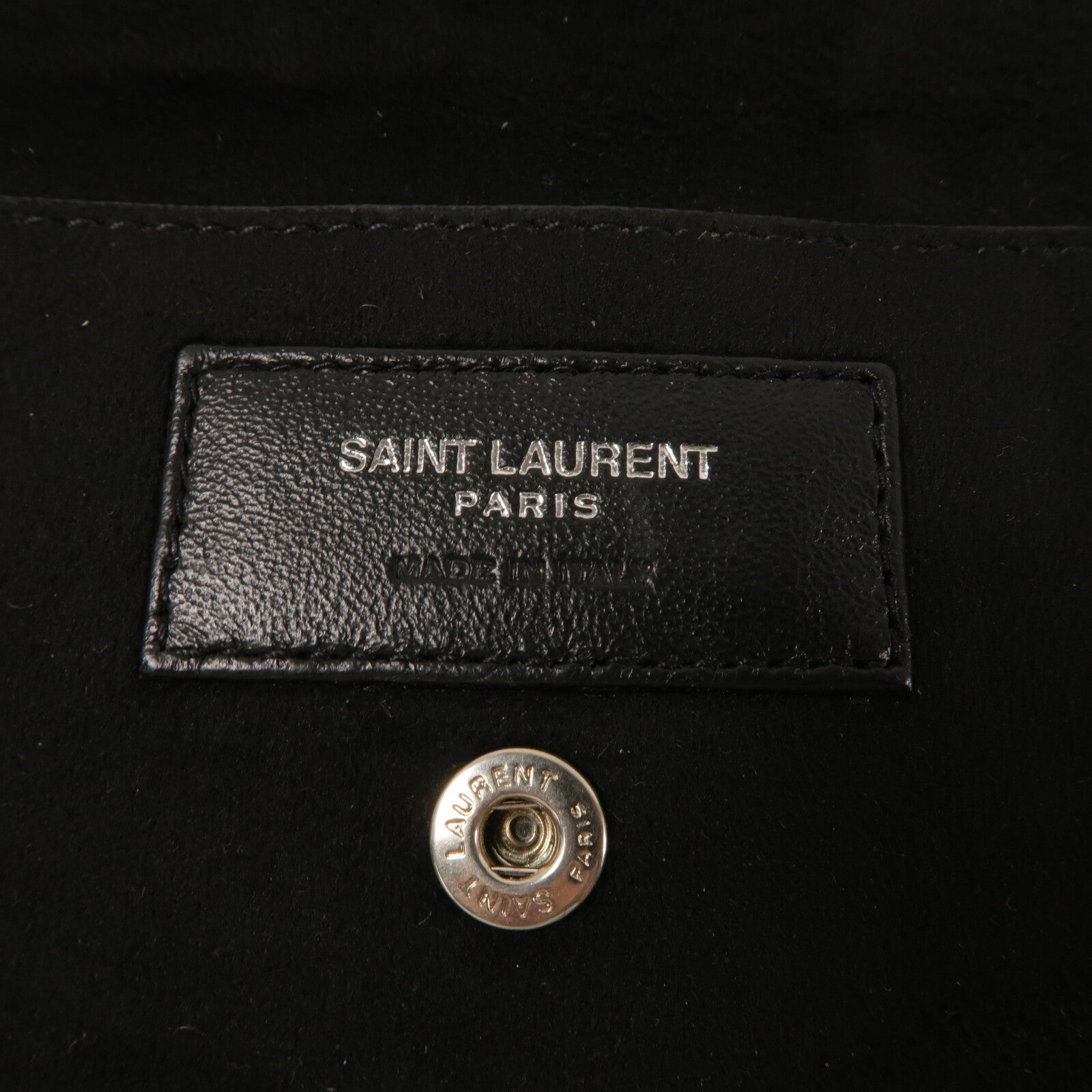 SAINT LAURENT 羊皮皮革Teddy Bucket鏈帶肩背袋