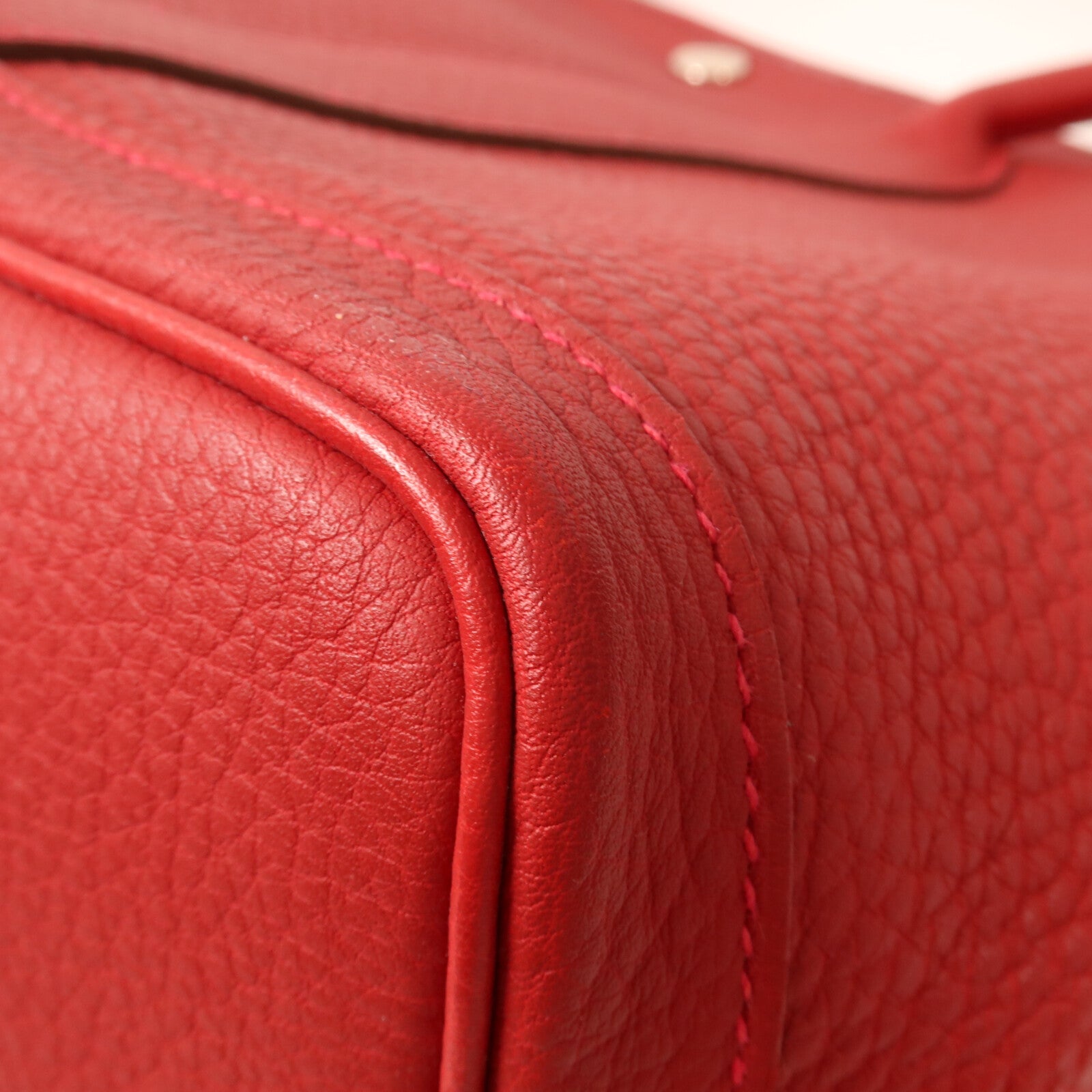 HERMES Negonda皮革Garden Party PM手挽袋Rouge Piment