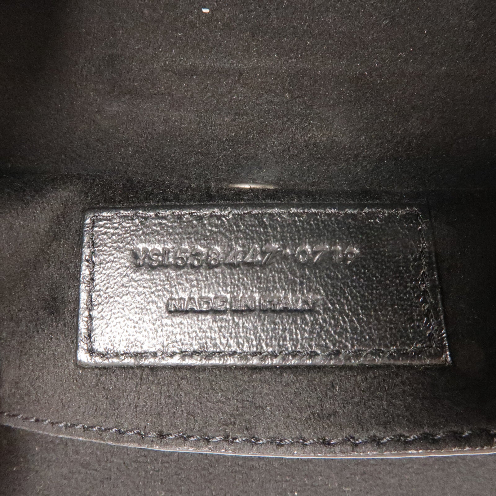 SAINT LAURENT 羊皮皮革Teddy Bucket鏈帶肩背袋