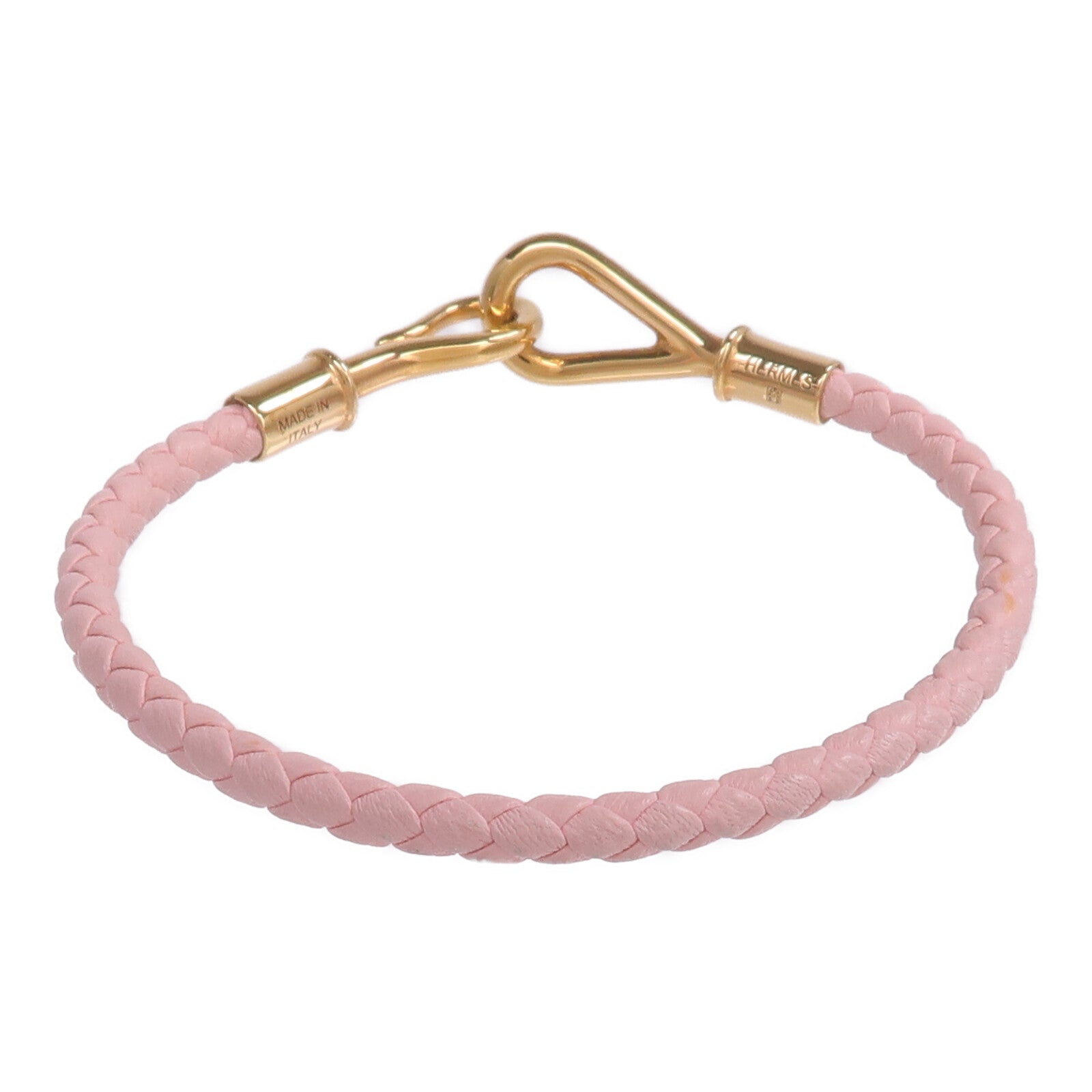HERMES Swift皮革Jumbo H Bracelet手帶Rose Sakura