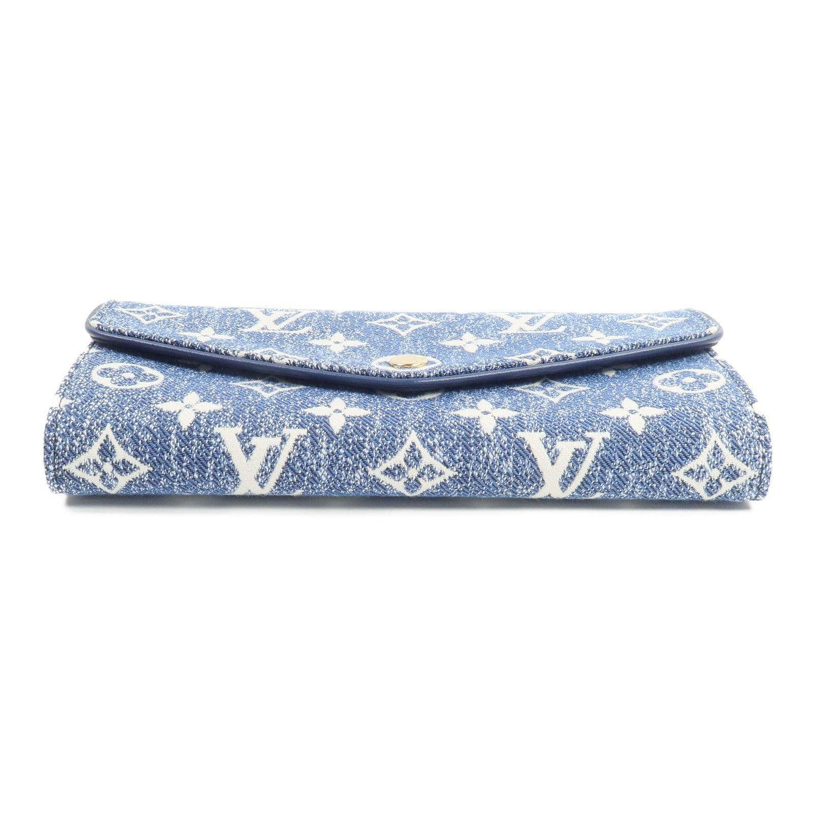 LOUIS VUITTON Monogram Jacquard Denim Sarah Long Wallet長錢包