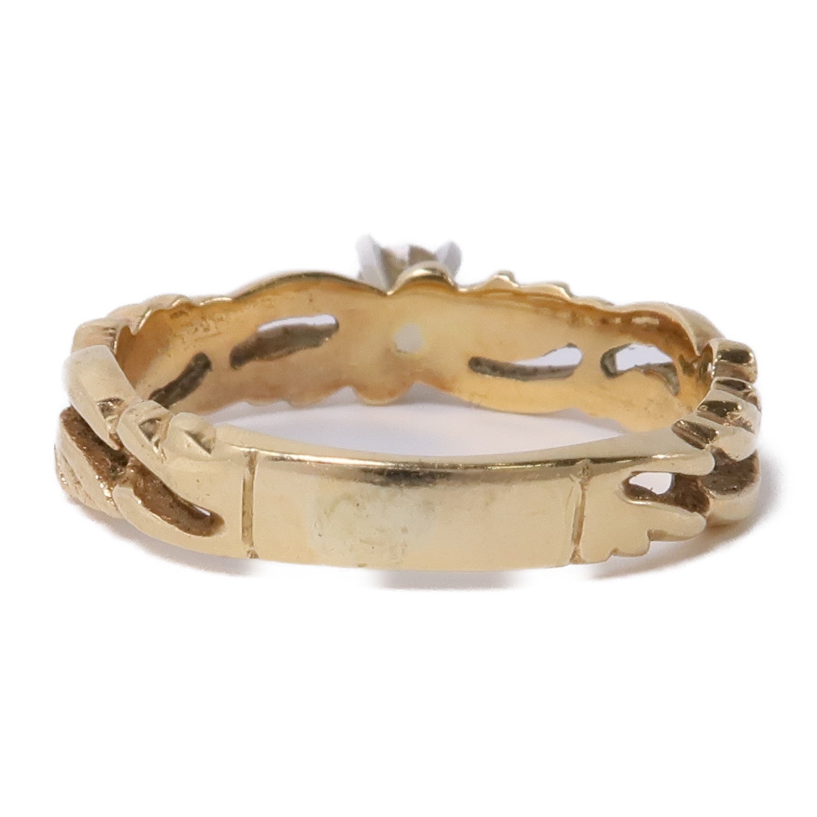 JEWELRY 【激減優惠】14K黃金Diamond Ring鑽石戒指US#5.25