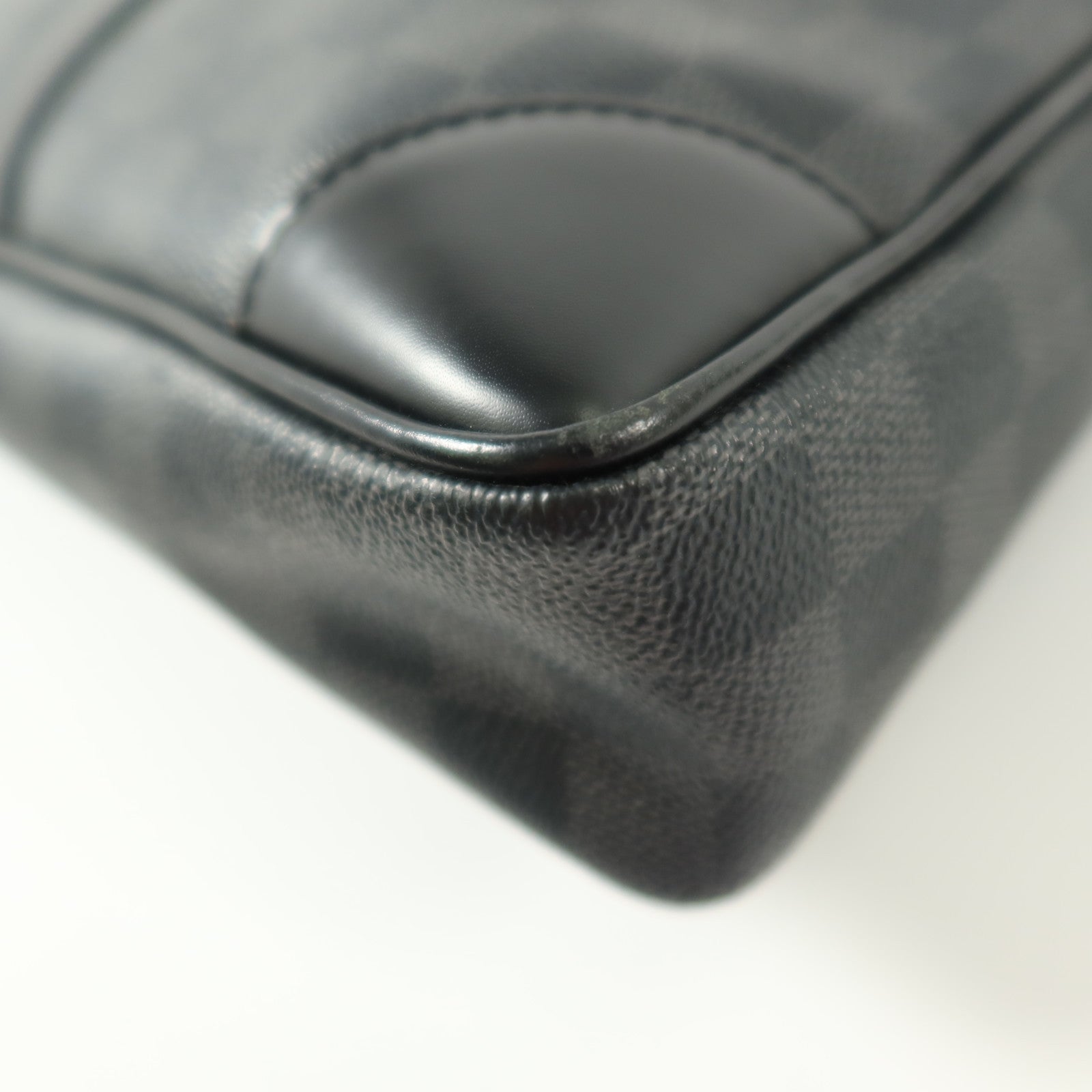 LOUIS VUITTON Damier Graphite Damier Graphite銀扣公事包