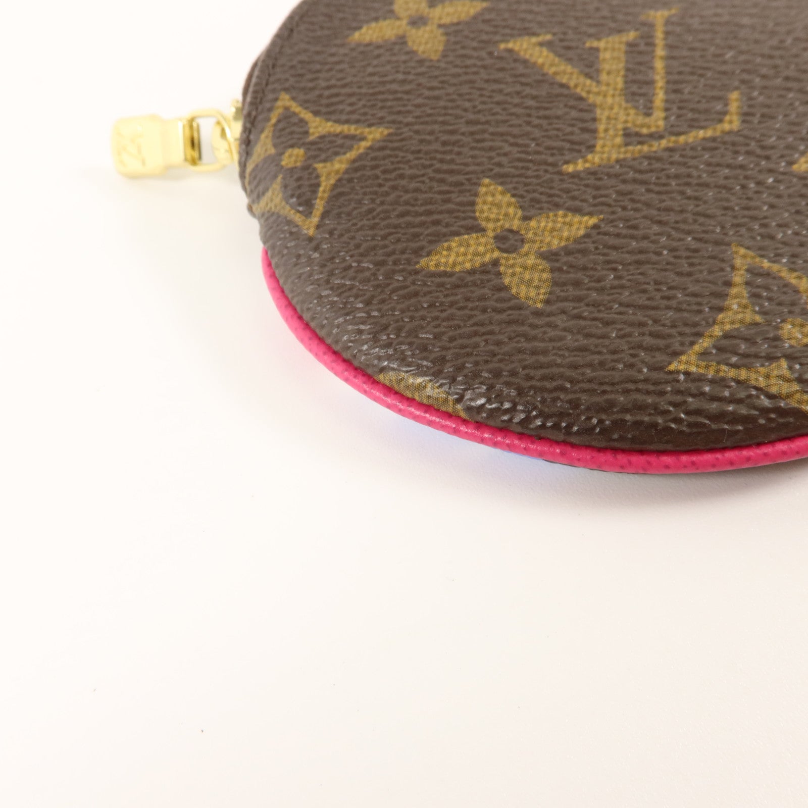 LOUIS VUITTON Monogram Port Monnaie Round金扣零錢包