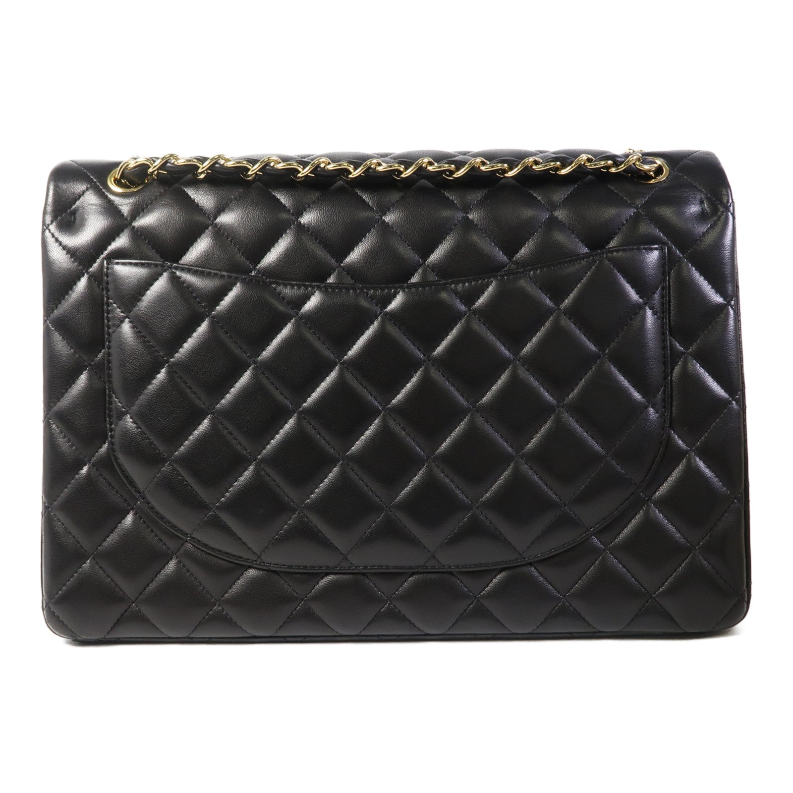 CHANEL 牛皮皮革Large Classic金扣鏈帶肩背袋