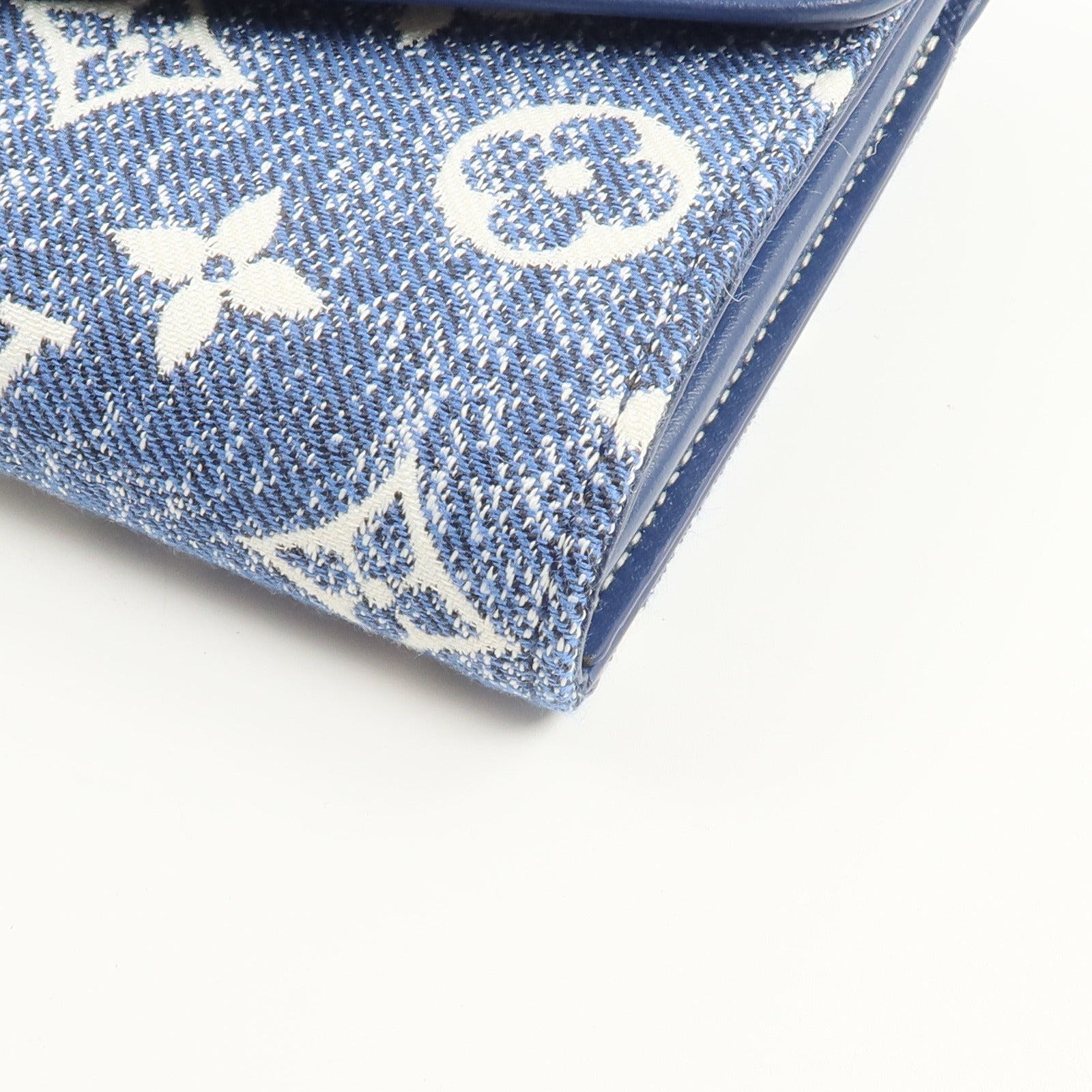 LOUIS VUITTON Monogram Jacquard Denim Sarah Long Wallet長錢包