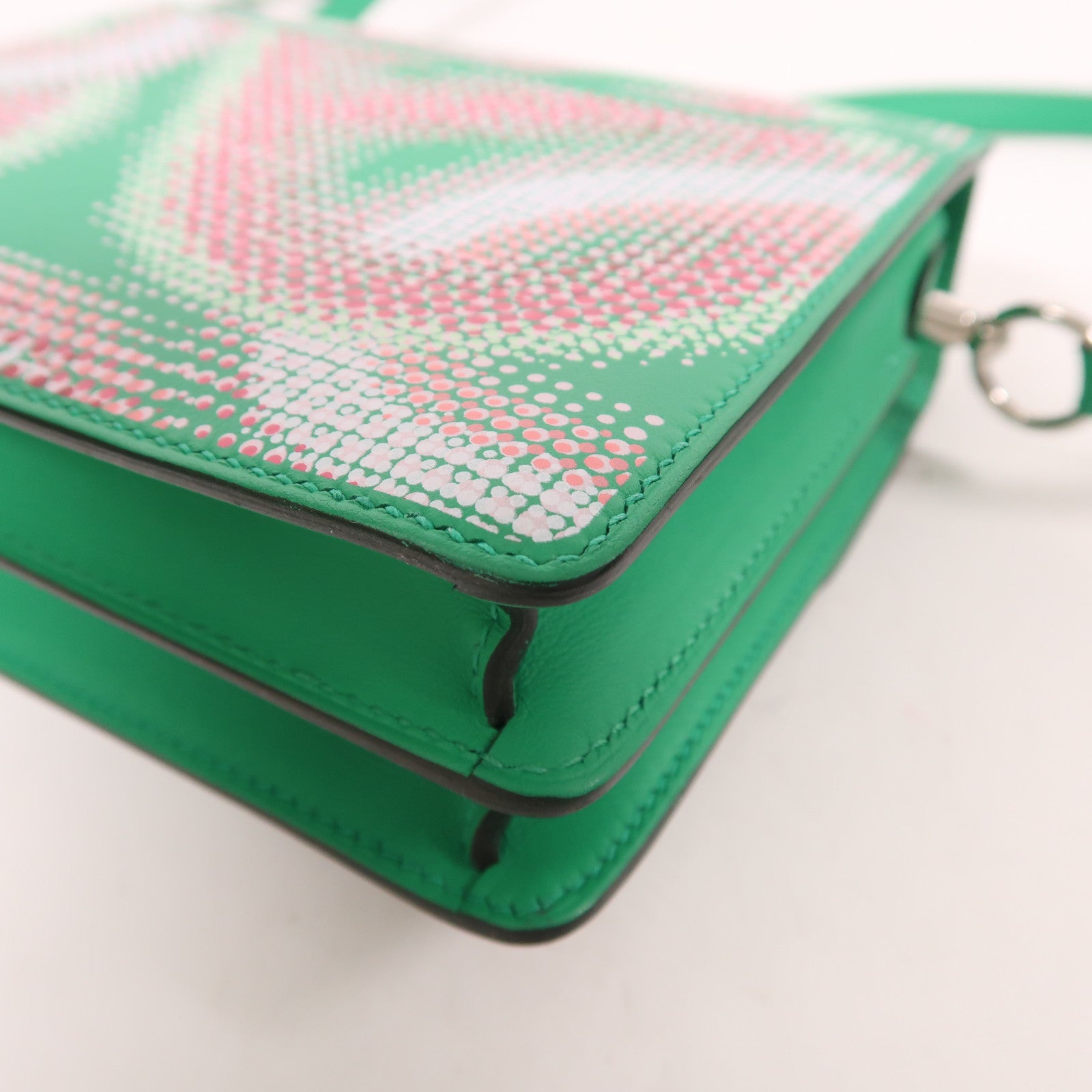 HERMES 皮革Roulis Mini Circuit 24 Faubourg銀扣肩背袋