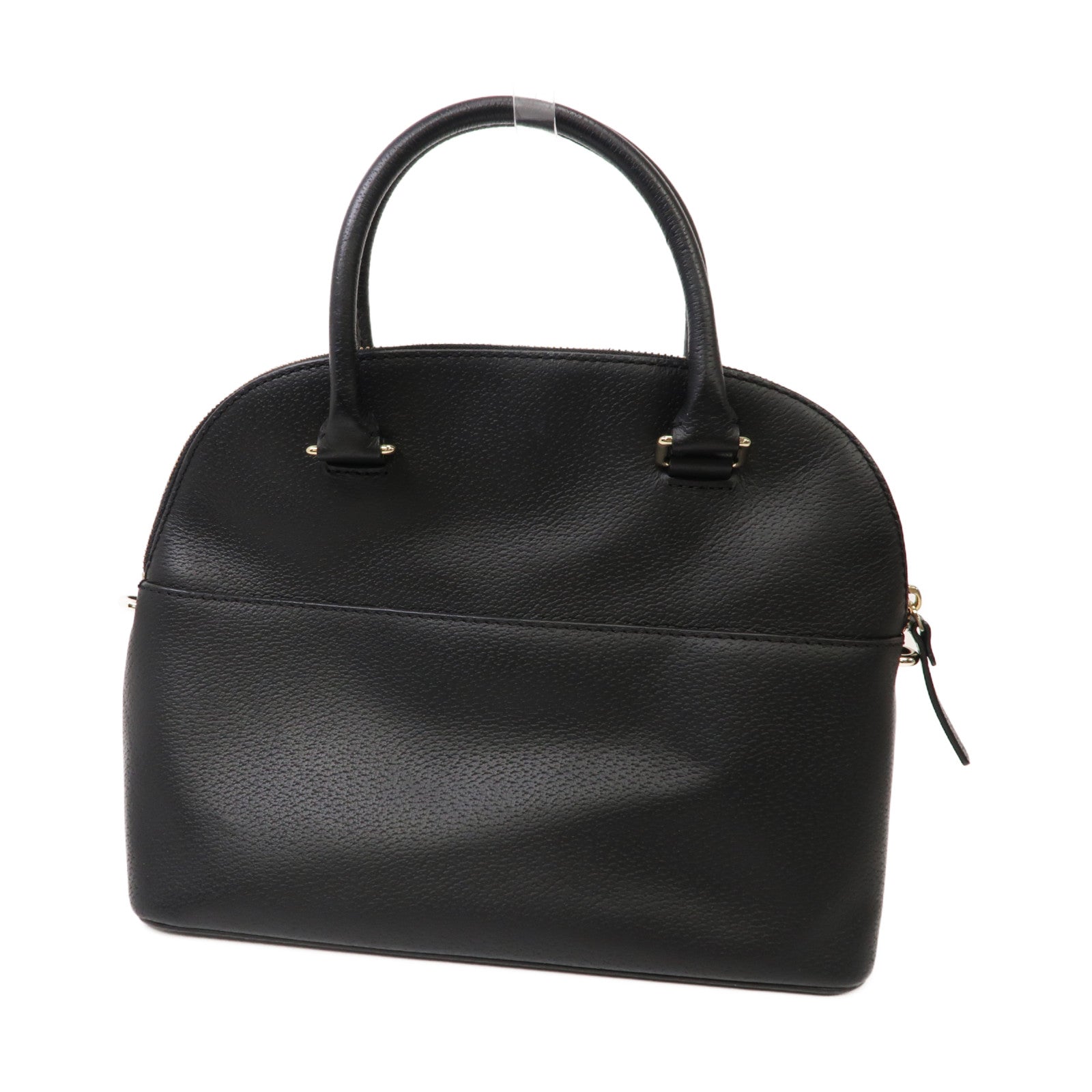 Kate Spade 【激減優惠】牛皮皮革Handbag金扣手挽袋黑色