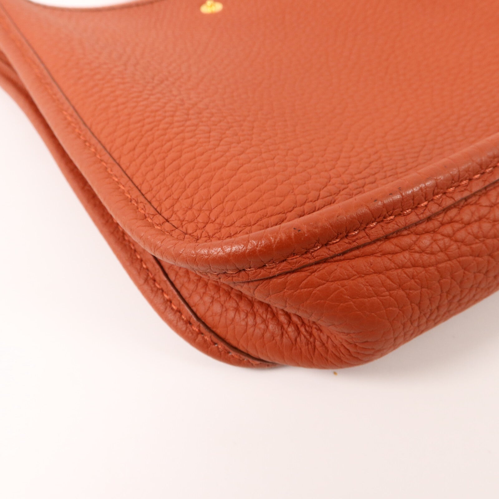 HERMES Clemence皮革Evelyne TPM肩背袋Cuivre