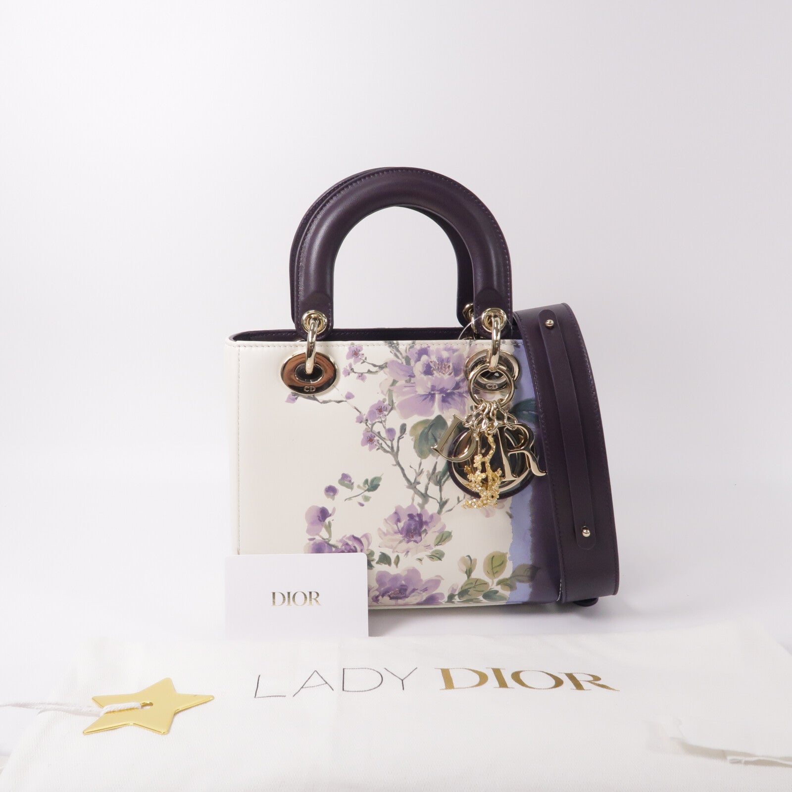 Dior 羊皮皮革Lady Dior My ABCDior Small手挽肩背兩用袋