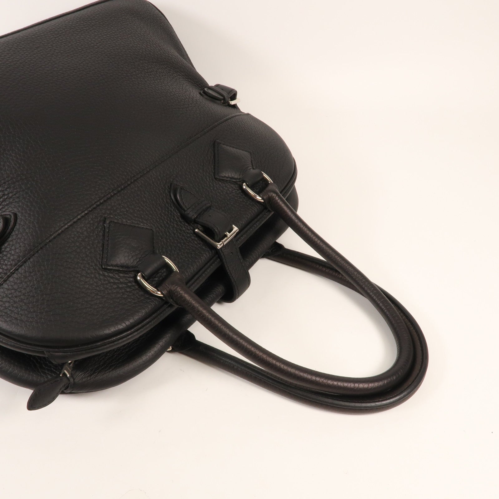 HERMES Togo皮革Atlas 35銀扣手挽袋Nior