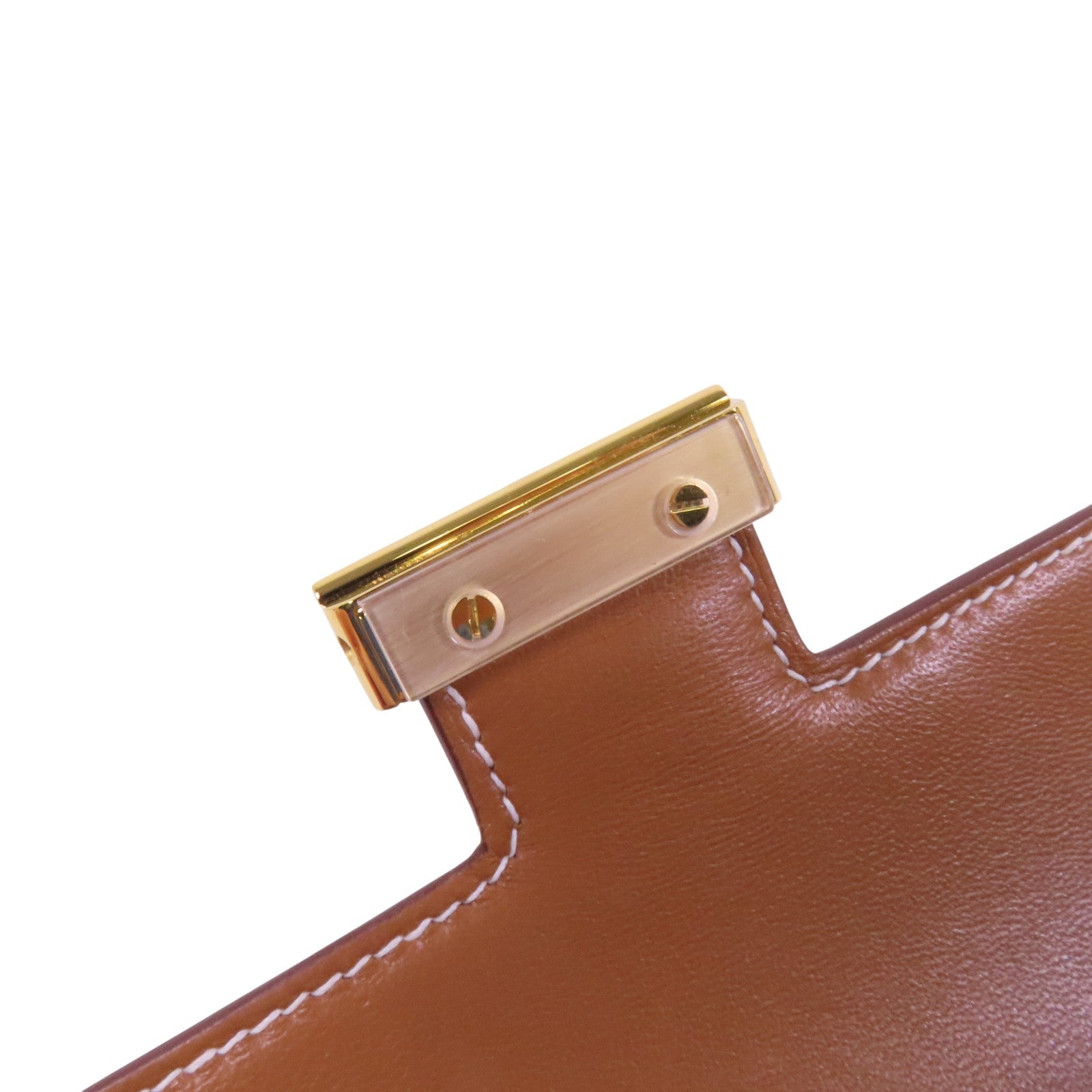 HERMES Epsom皮革Constance Elan金扣肩背袋