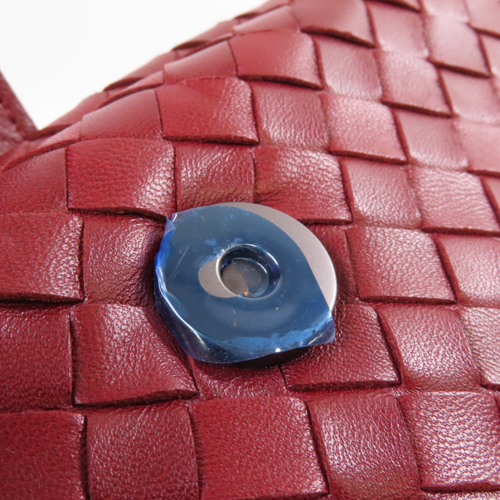 BOTTEGA VENETA 織紋皮革Clutch Bag手拿包酒紅色
