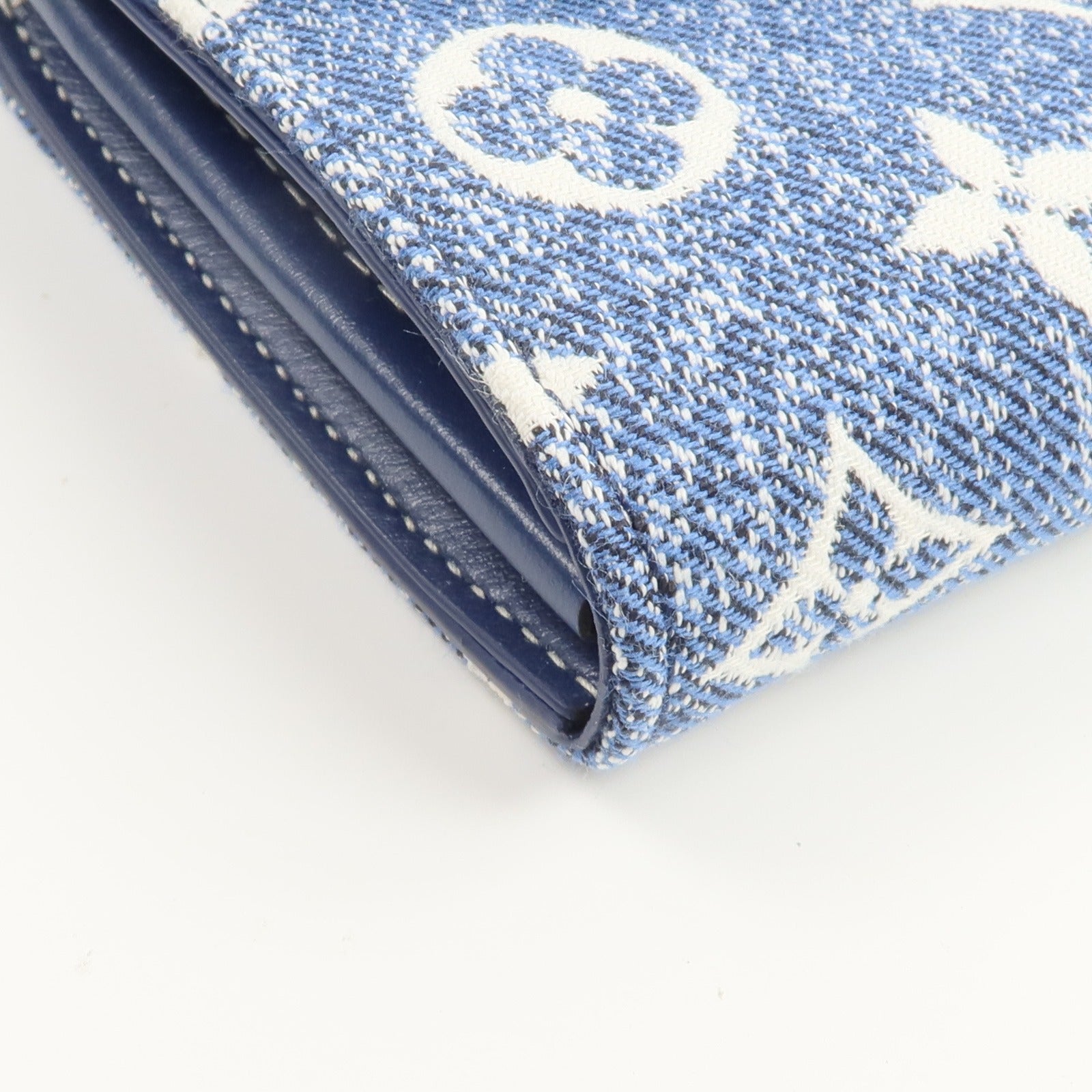 LOUIS VUITTON Monogram Jacquard Denim Sarah Long Wallet長錢包