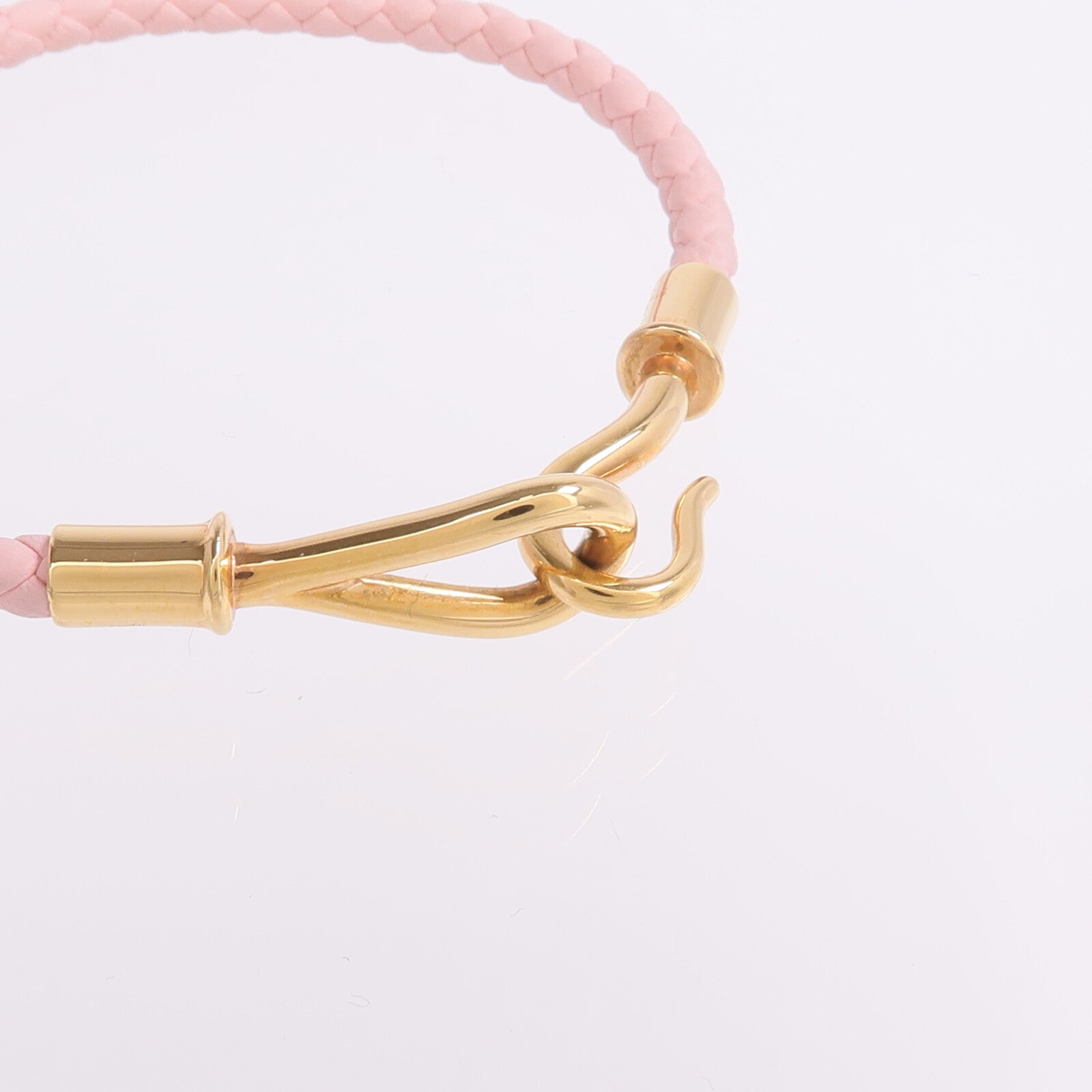 HERMES Swift皮革Jumbo H Bracelet手帶Rose Sakura