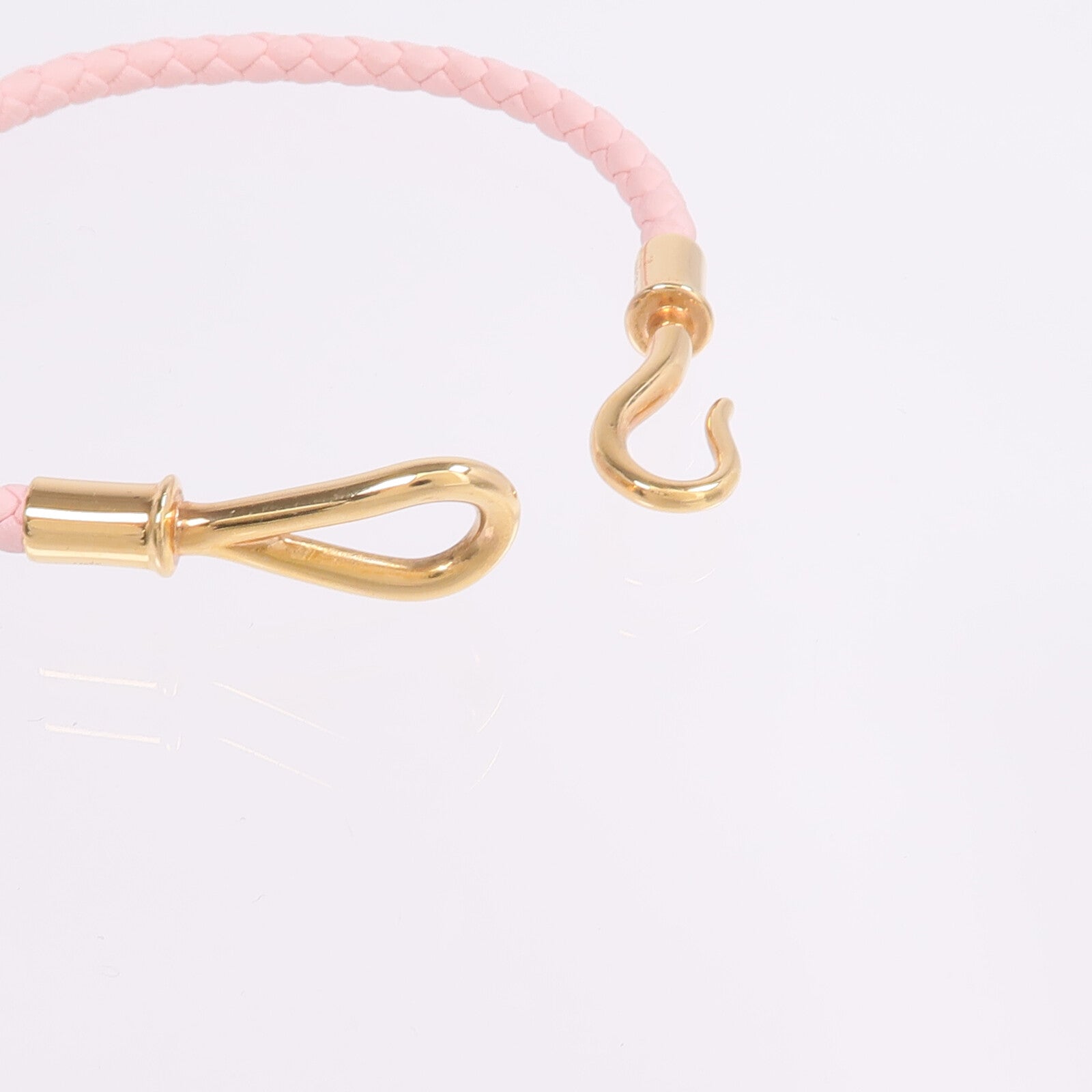 HERMES Swift皮革Jumbo H Bracelet手帶Rose Sakura