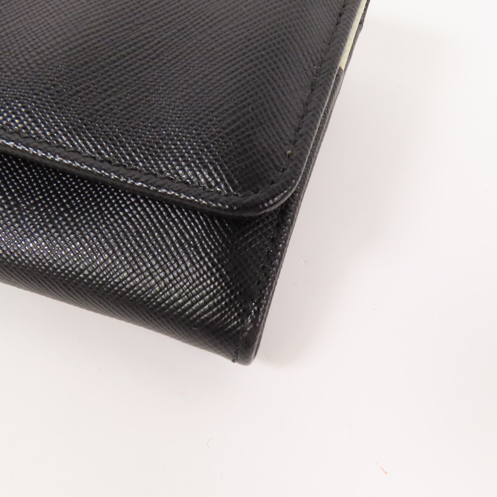 PRADA Saffiano皮革Long Wallet金扣長錢包