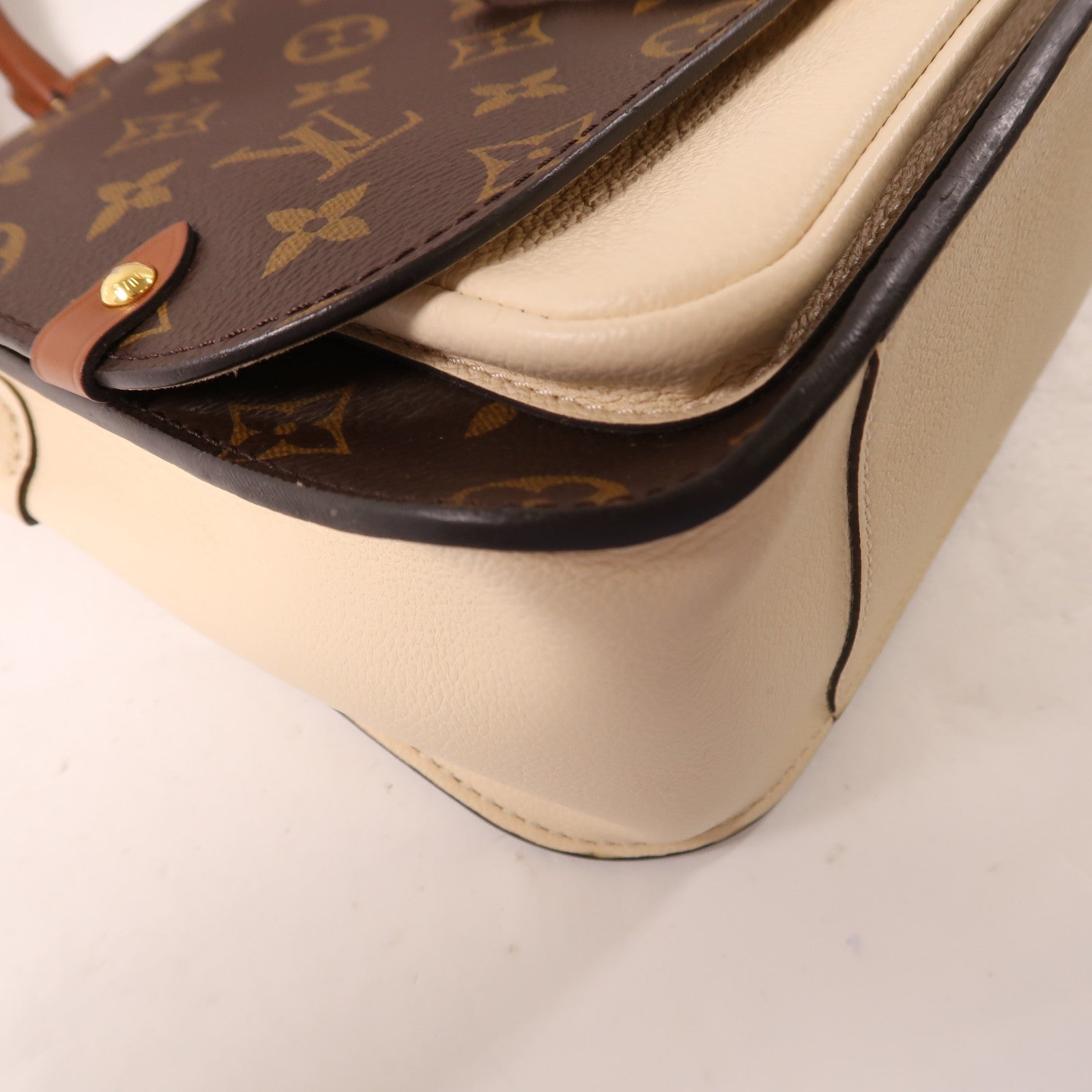 LOUIS VUITTON Monogram Vaugirard金扣手挽肩背兩用袋啡色/米色
