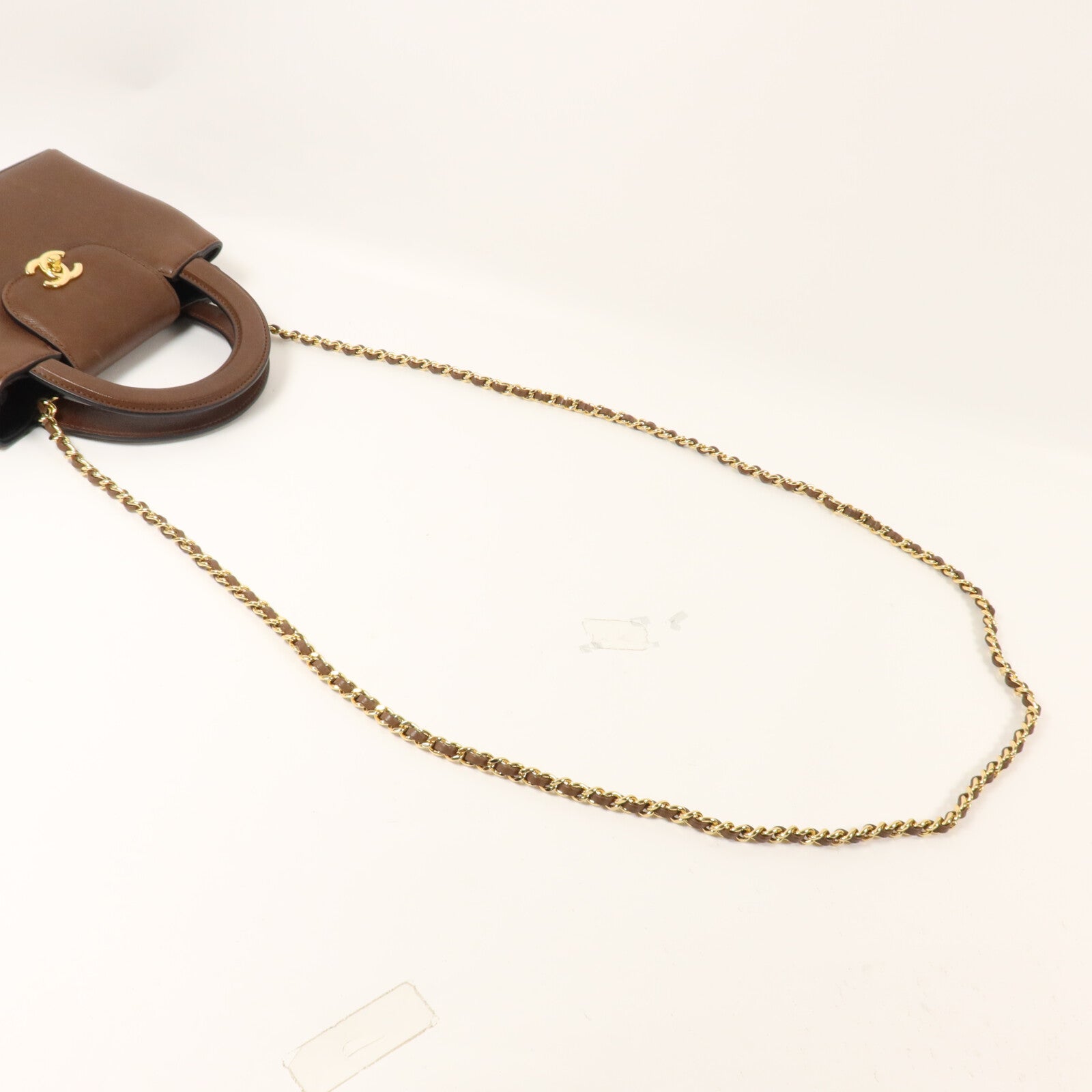 CHANEL 牛皮皮革26S Kelly Bag鏈帶手挽肩背兩用袋