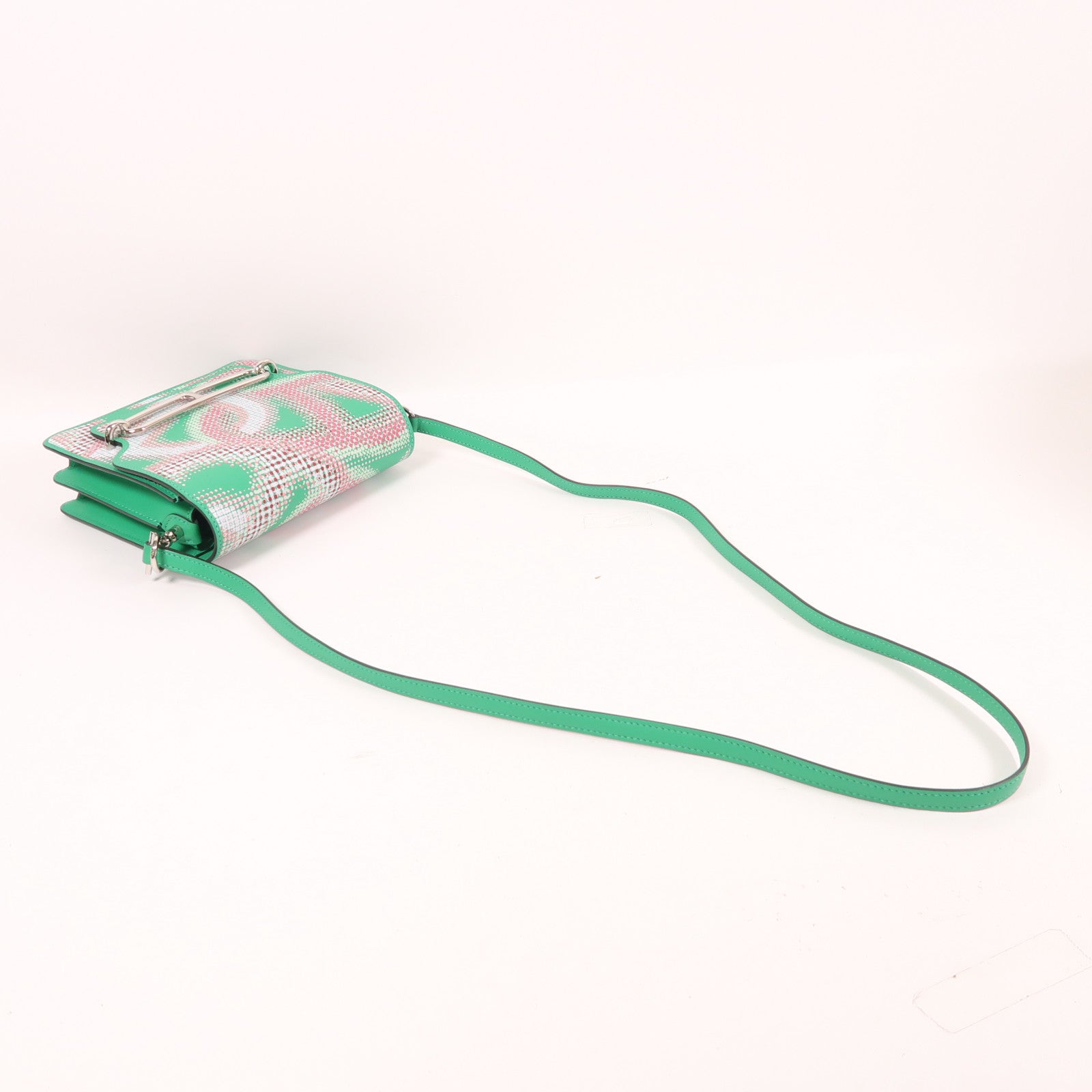 HERMES 皮革Roulis Mini Circuit 24 Faubourg銀扣肩背袋