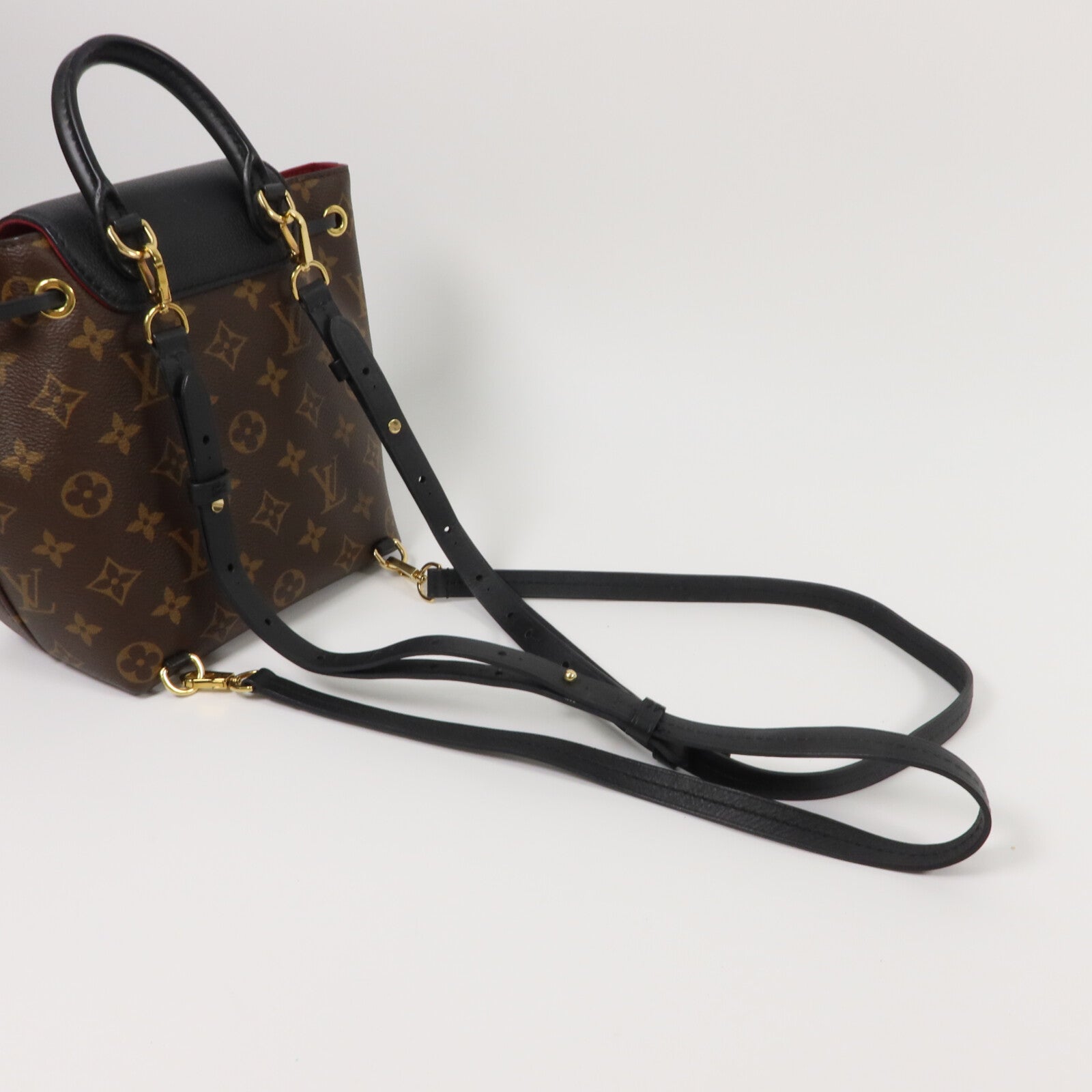 LOUIS VUITTON Monogram Montsouris BB金扣背包