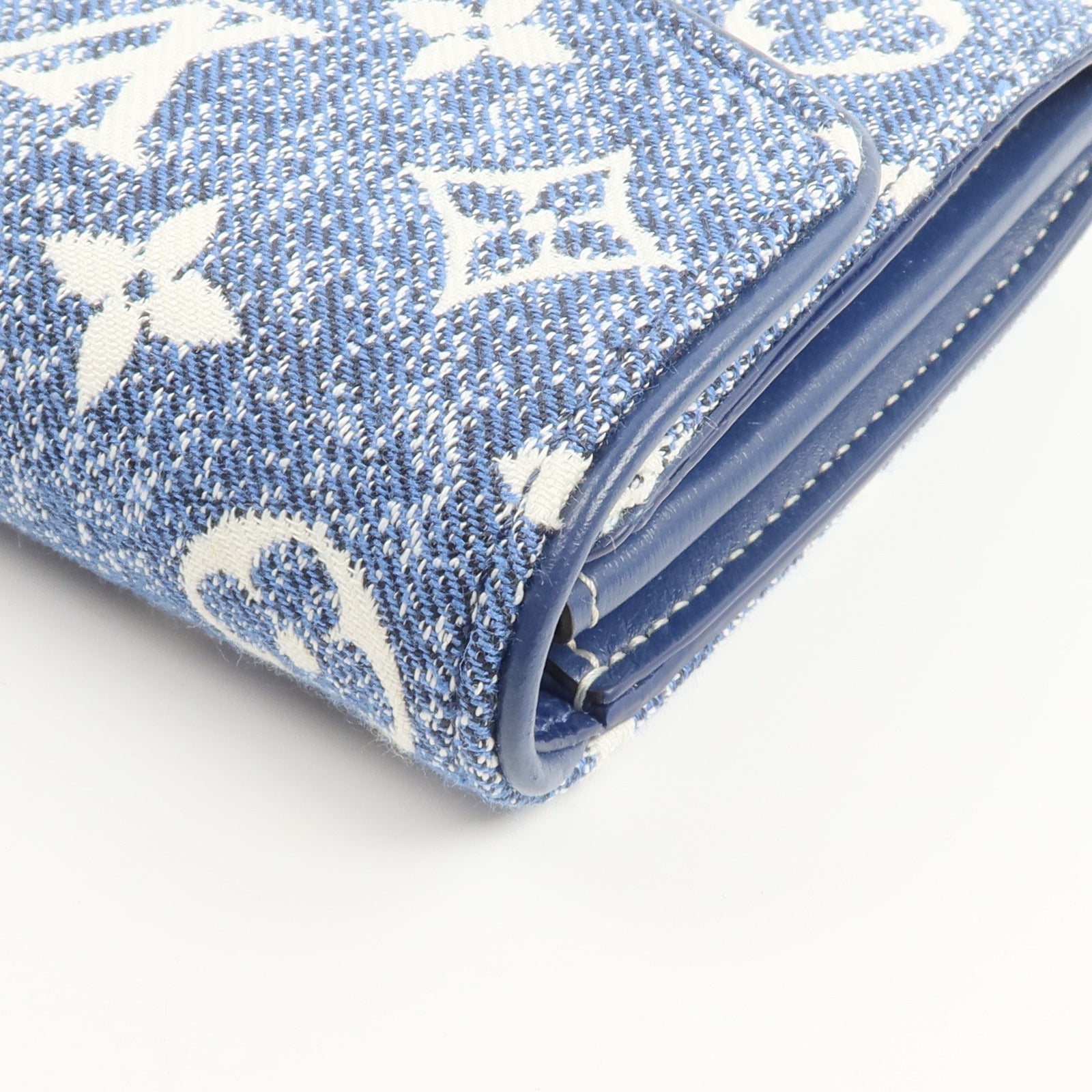 LOUIS VUITTON Monogram Jacquard Denim Sarah Long Wallet長錢包
