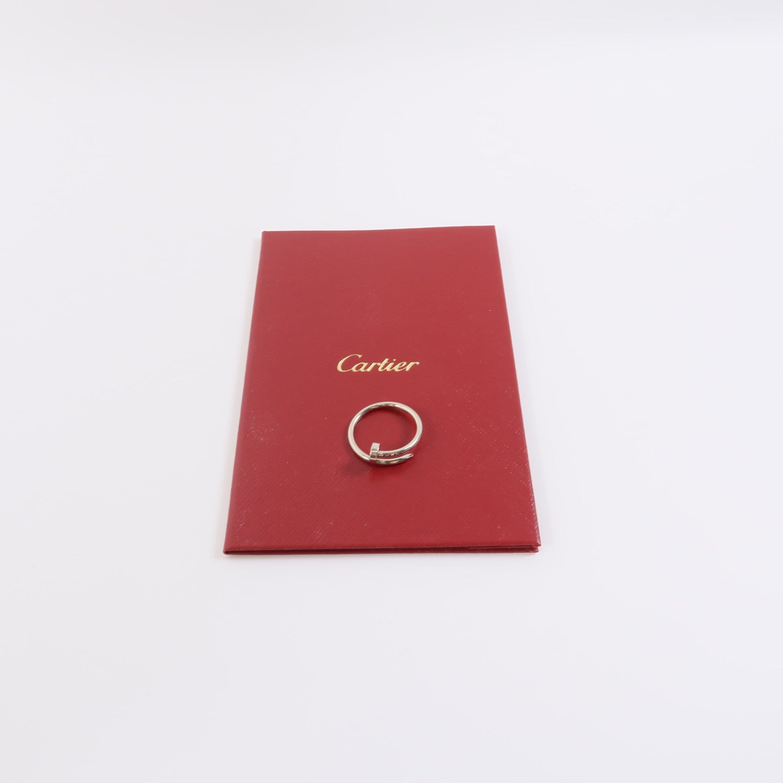 CARTIER 18K白金Juste Un Clou戒指US#7.5