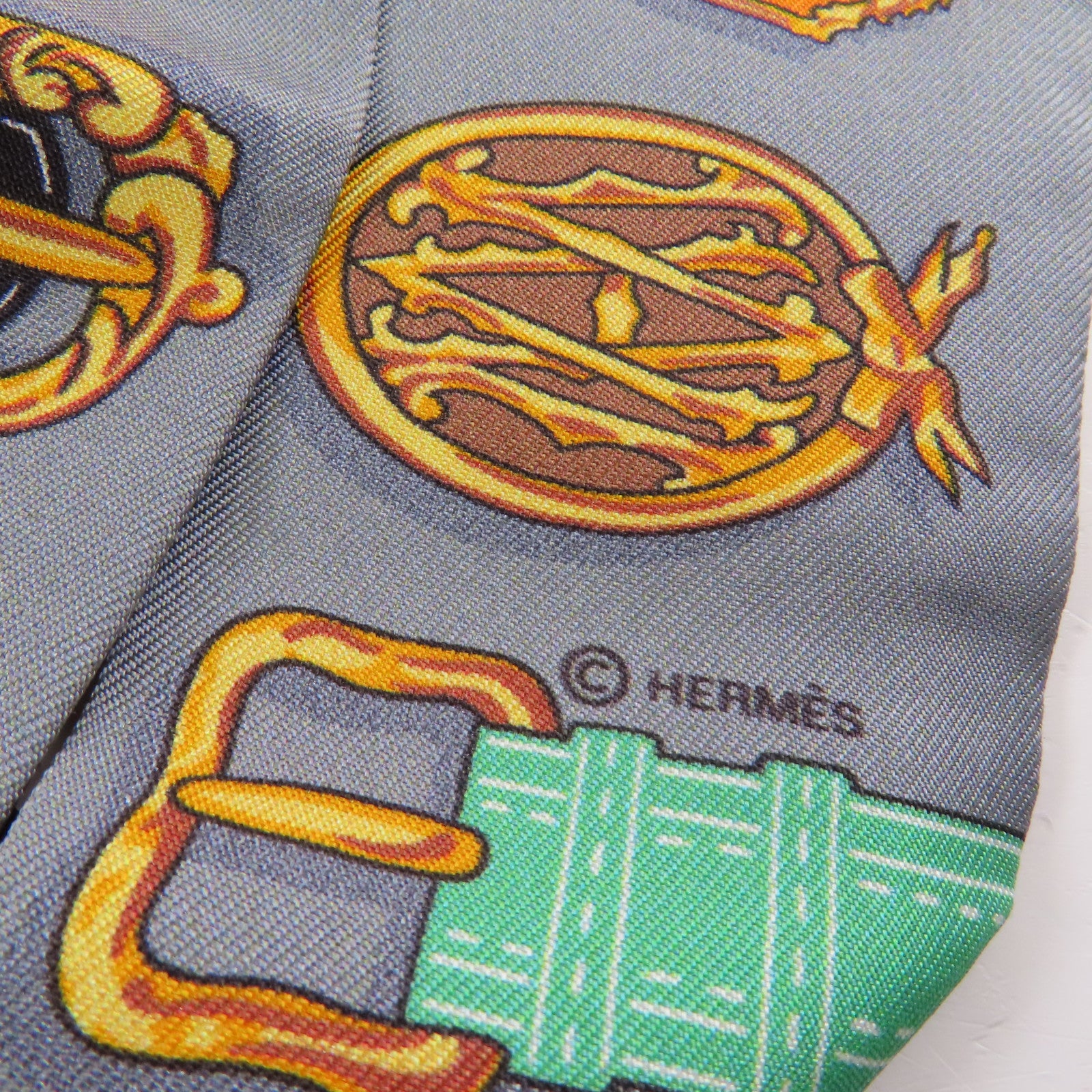 HERMES 絲質Twilly絲巾