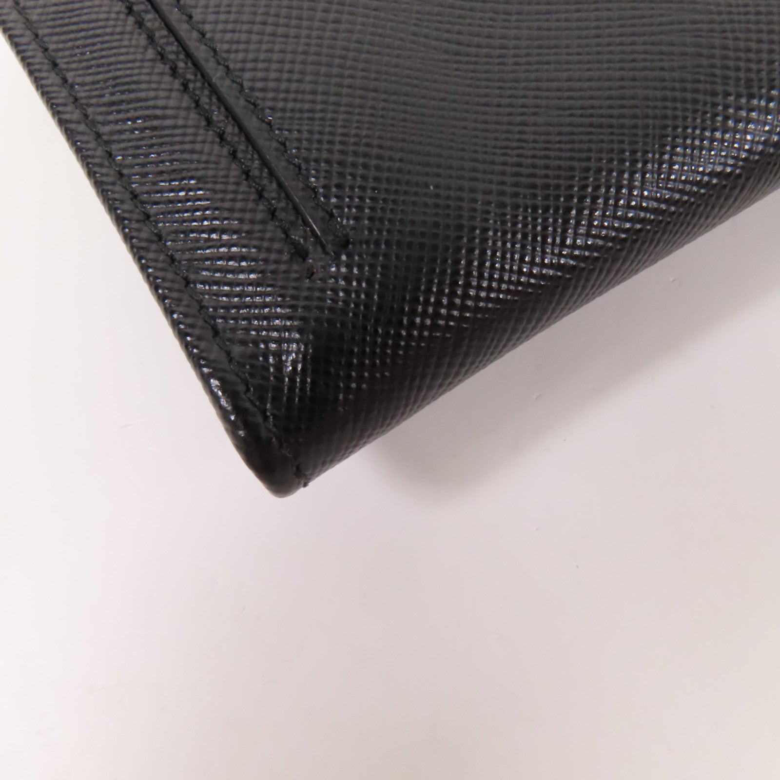 PRADA Saffiano皮革Long Wallet金扣長錢包