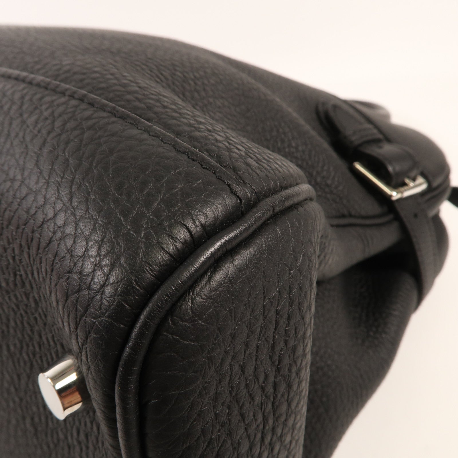 HERMES Togo皮革Atlas 35銀扣手挽袋Nior