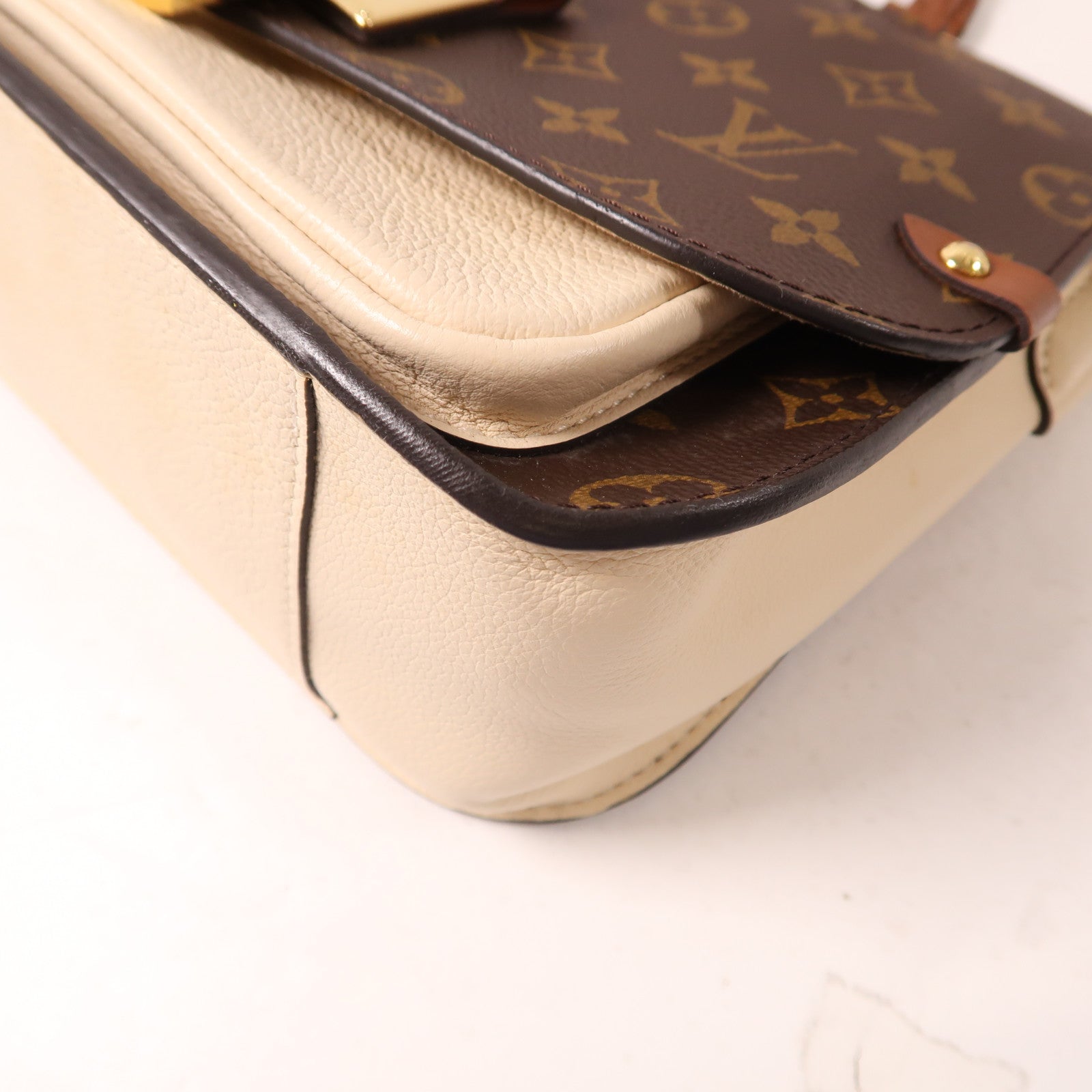LOUIS VUITTON Monogram Vaugirard金扣手挽肩背兩用袋啡色/米色